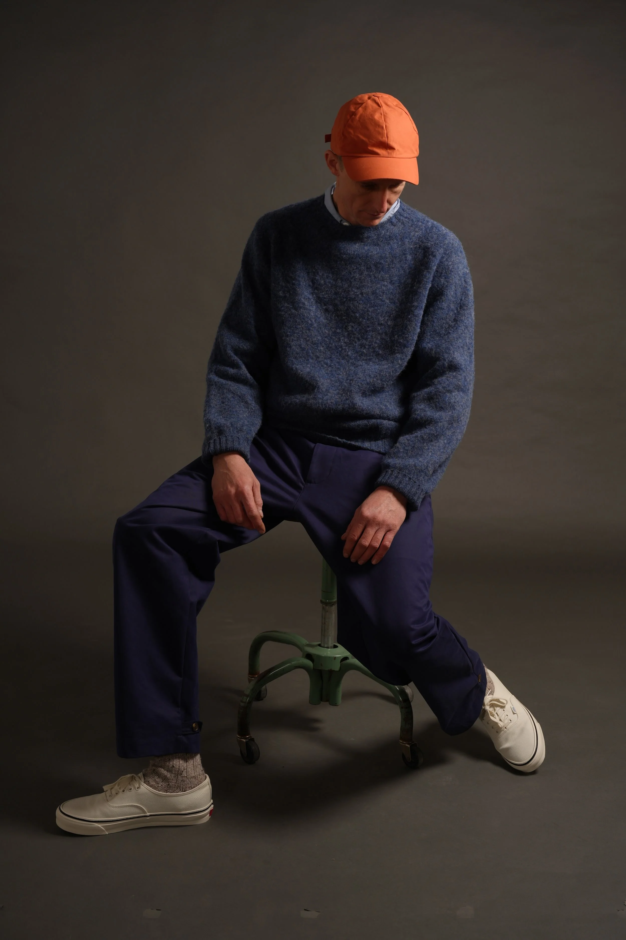 Brushed Shetland Lambswool Jumper North Sea - Image 5