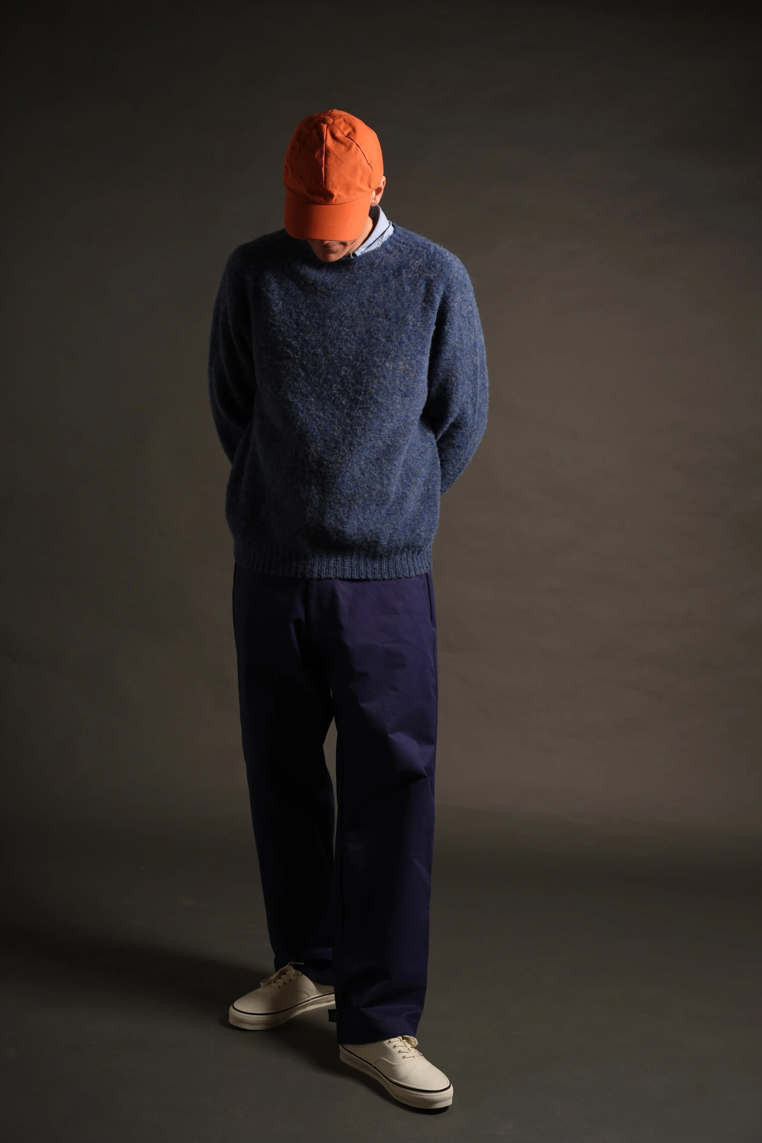 Brushed Shetland Lambswool Jumper North Sea - Image 7