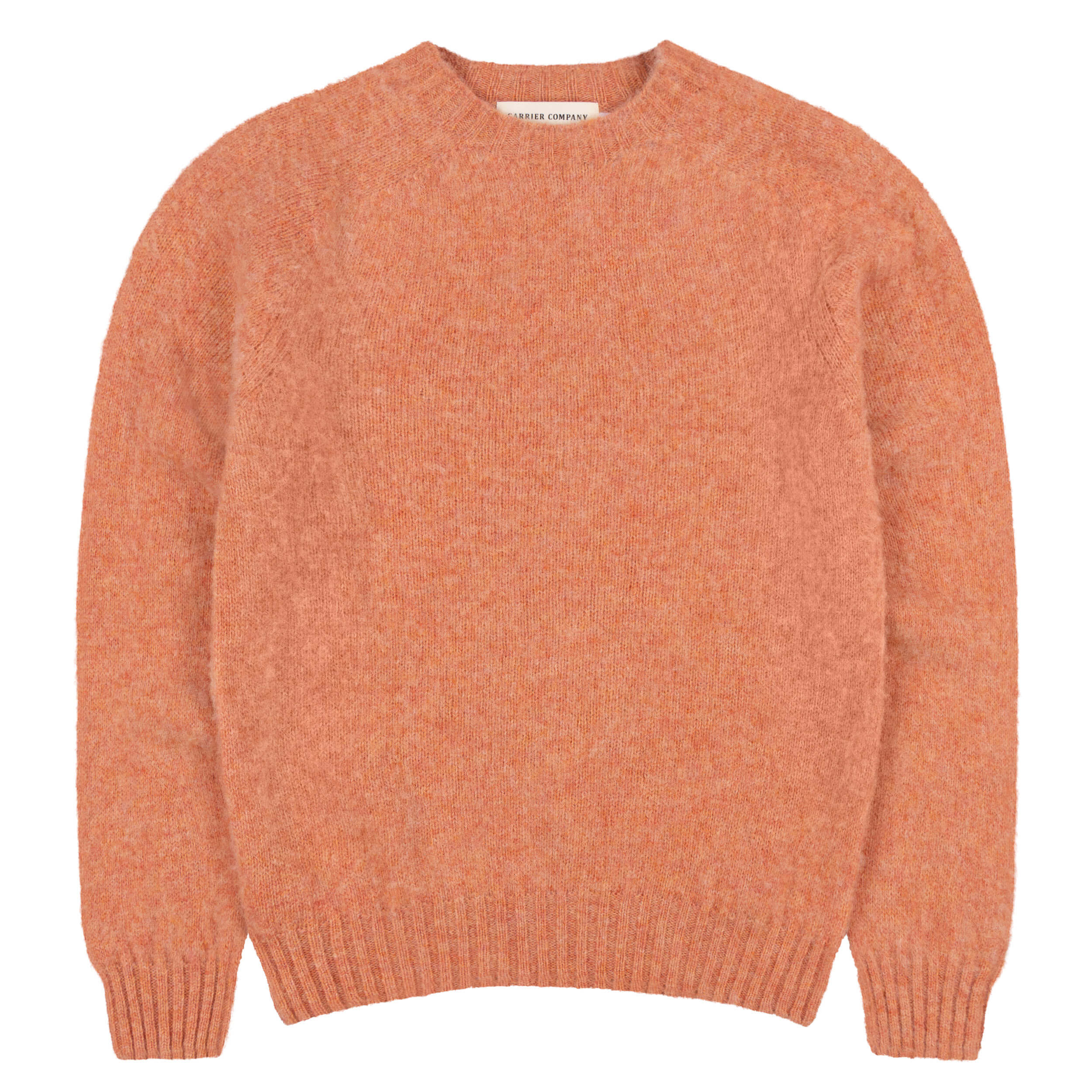 Brushed Shetland Lambswool Jumper Tea Rose