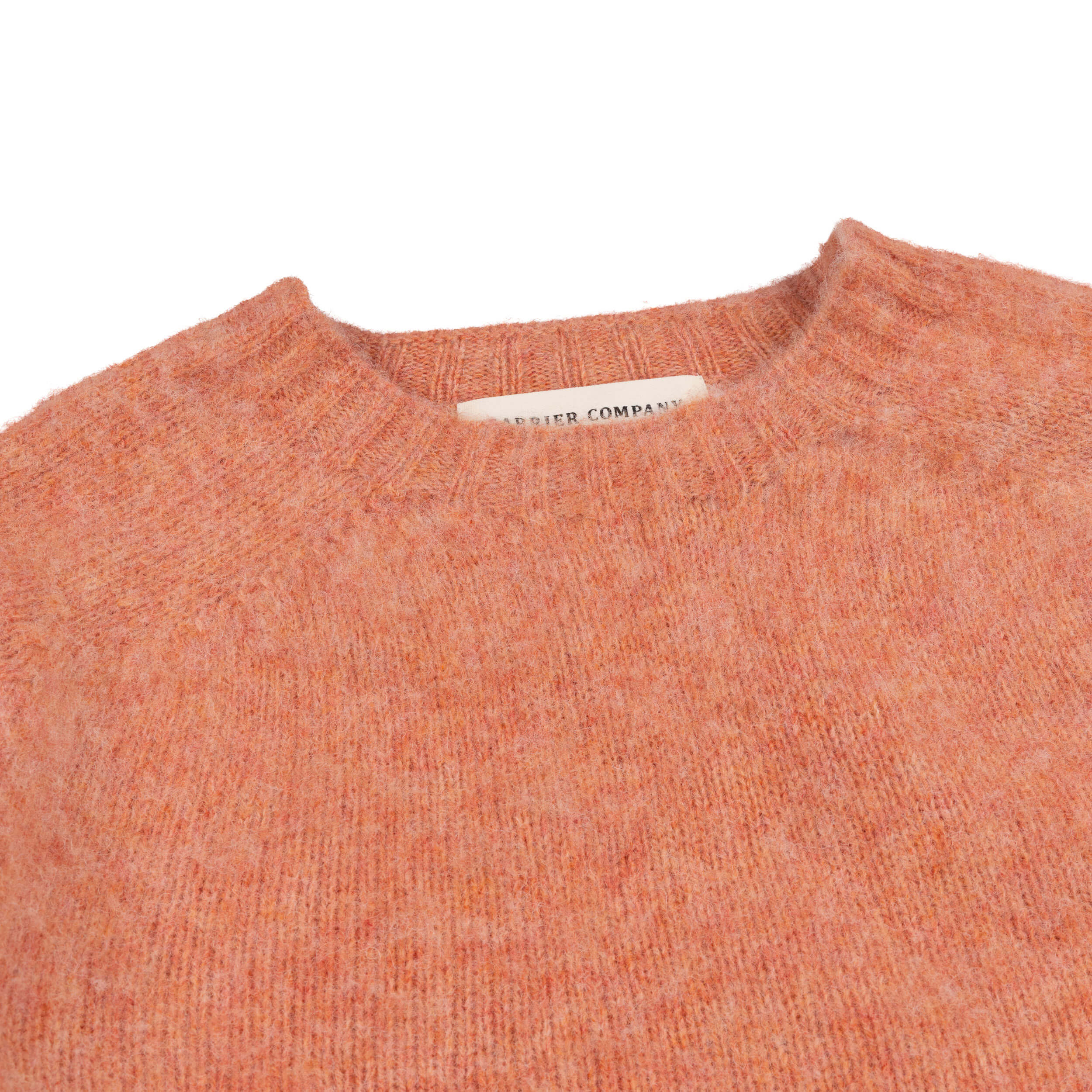 Brushed Shetland Lambswool Jumper Tea Rose - Image 3