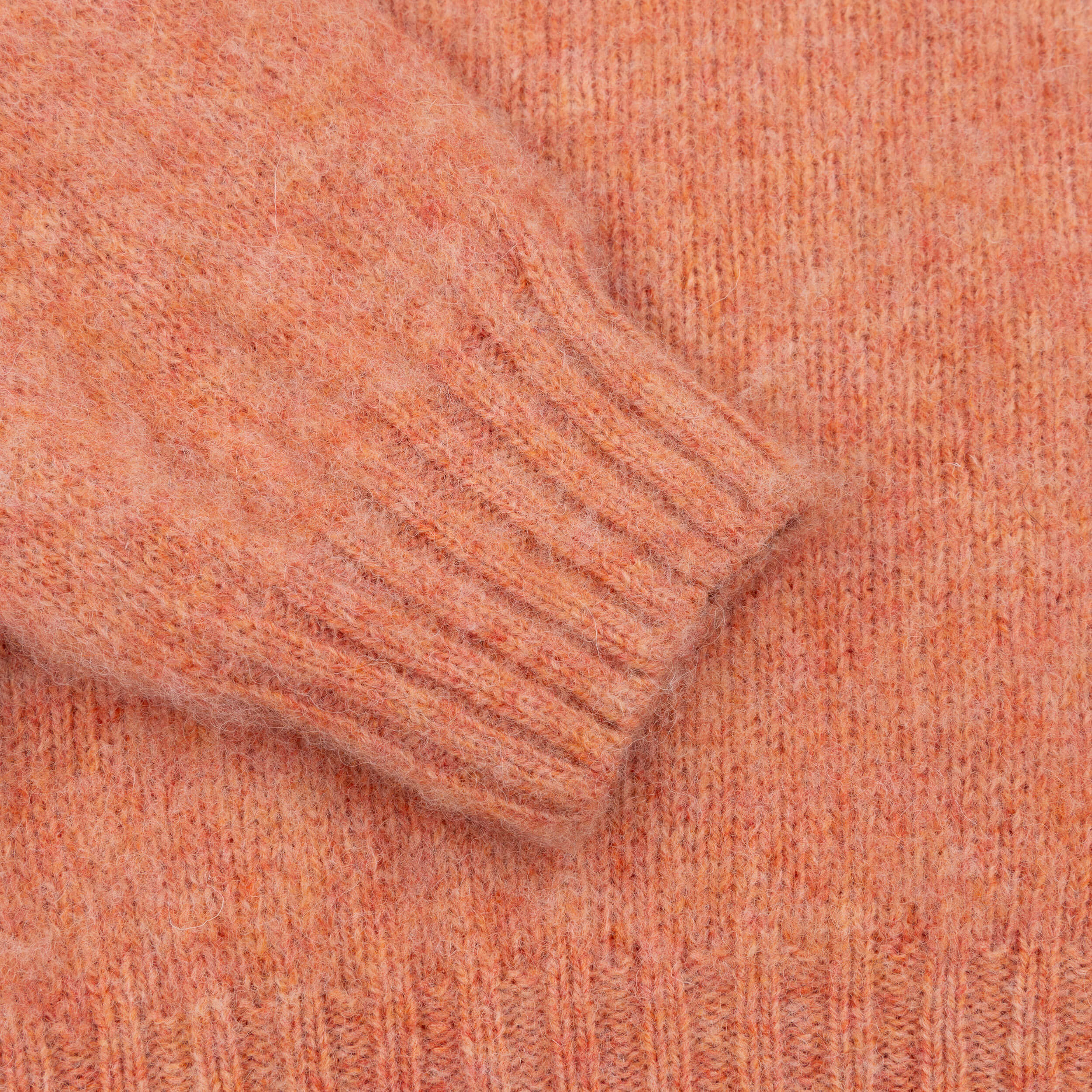 Brushed Shetland Lambswool Jumper Tea Rose - Image 4