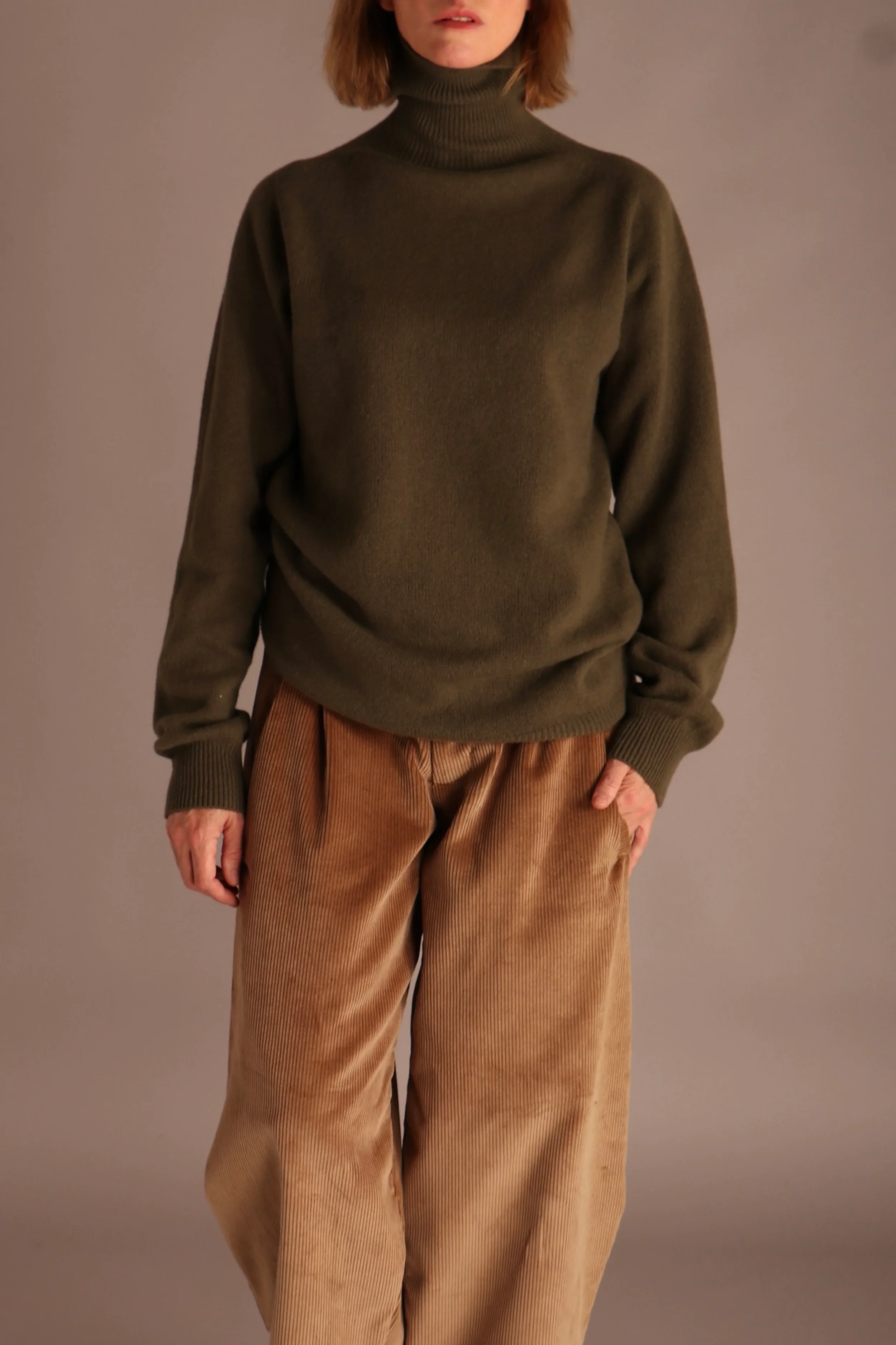 Merino & Cashmere Supersoft Roll Neck Jumper - Image 9