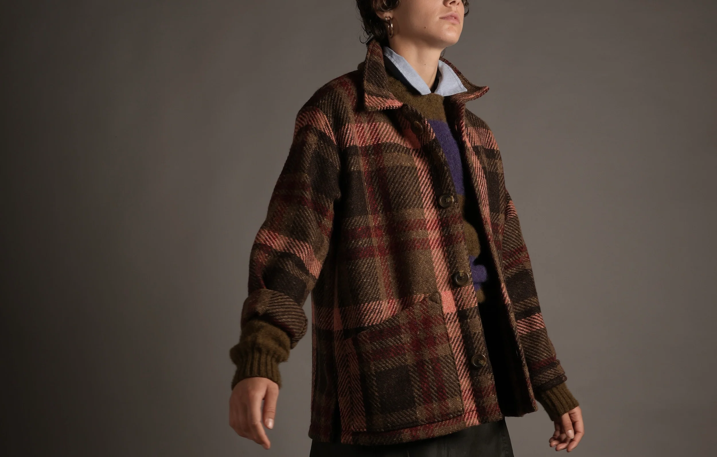 Celtic Wool Jacket in Rose - Image 11