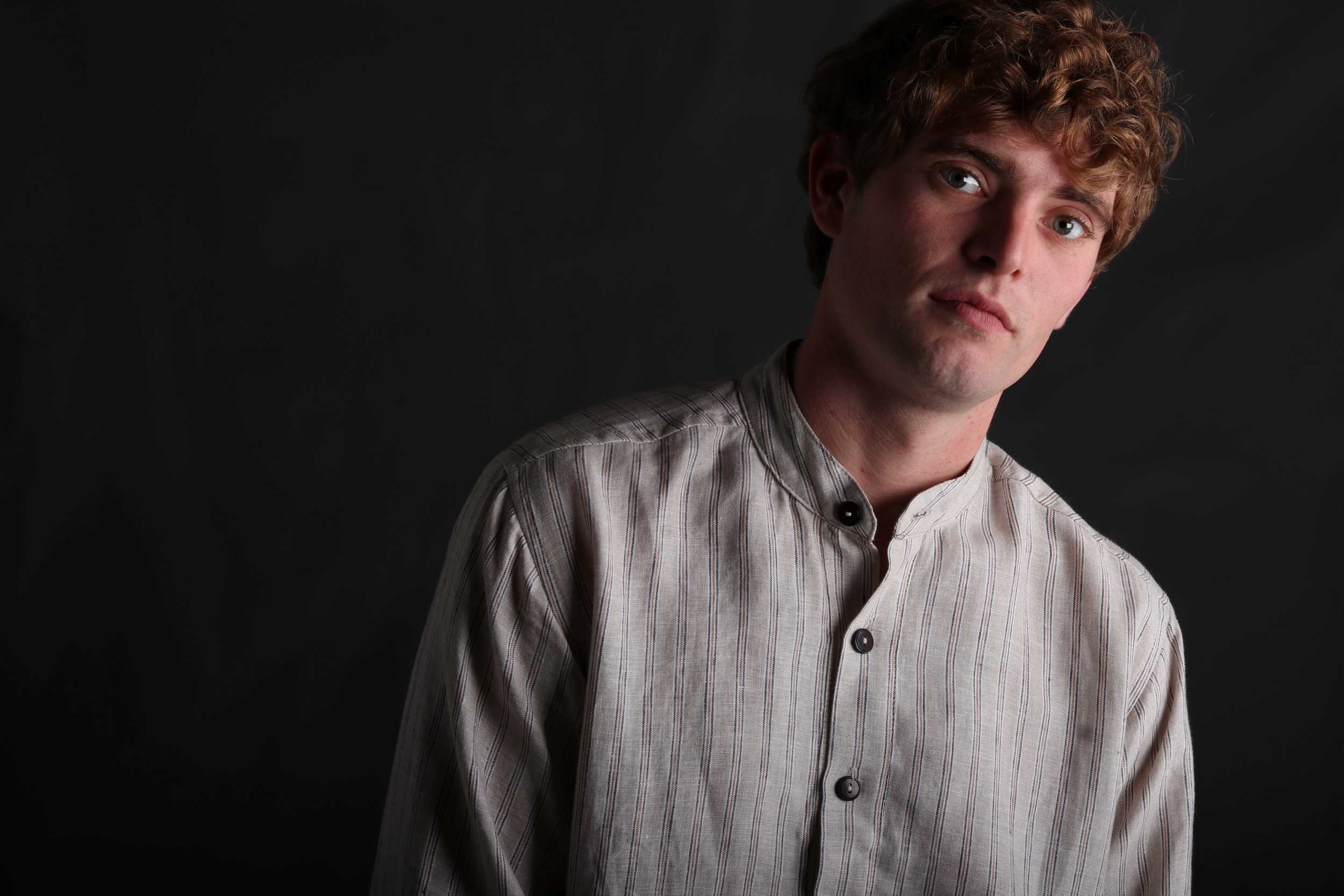 Collarless Irish Linen Shirt - Image 14