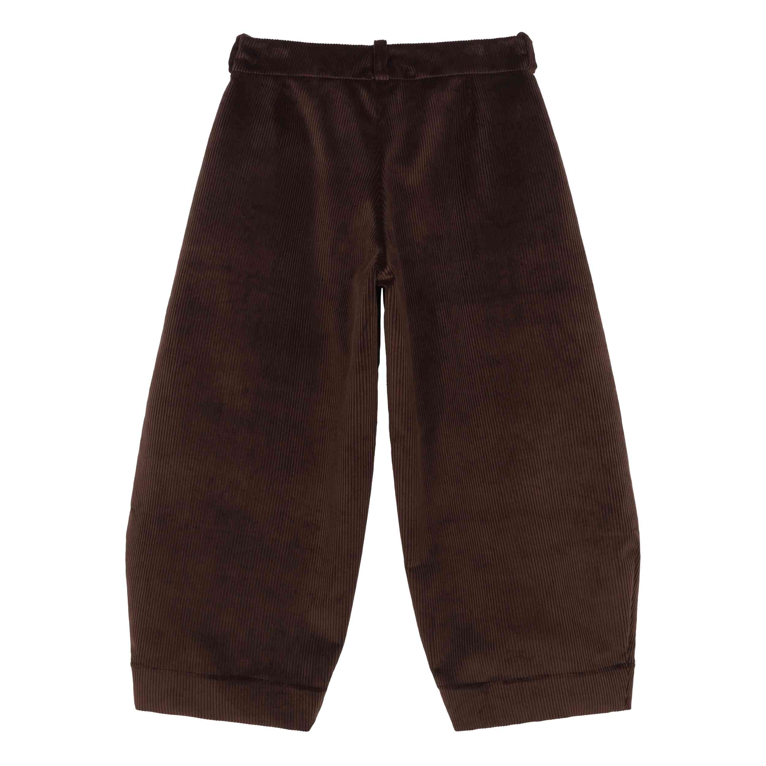 Dutch Trouser in Chocolate Brown Corduroy - Image 2