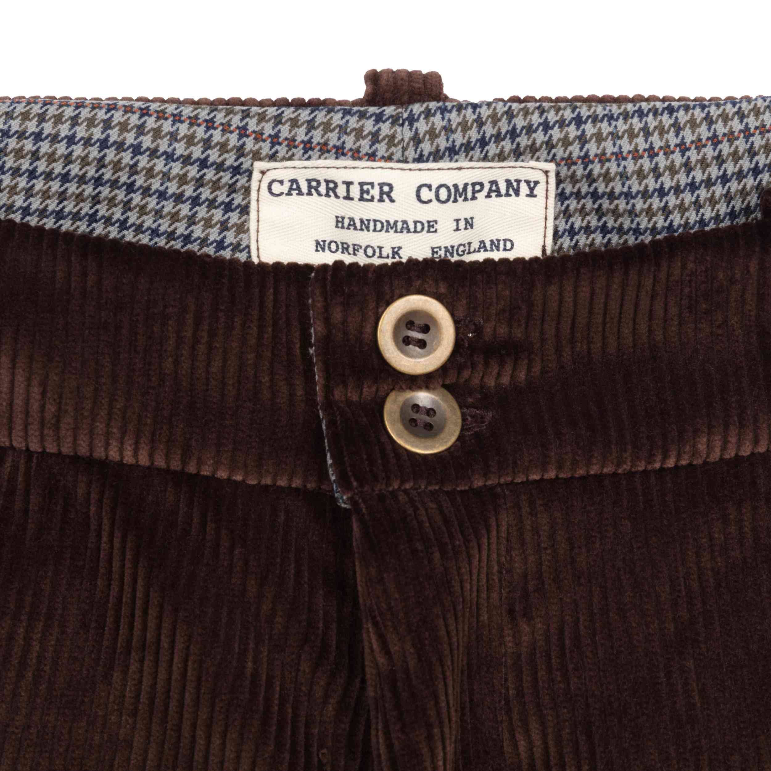 Dutch Trouser in Chocolate Brown Corduroy - Image 3