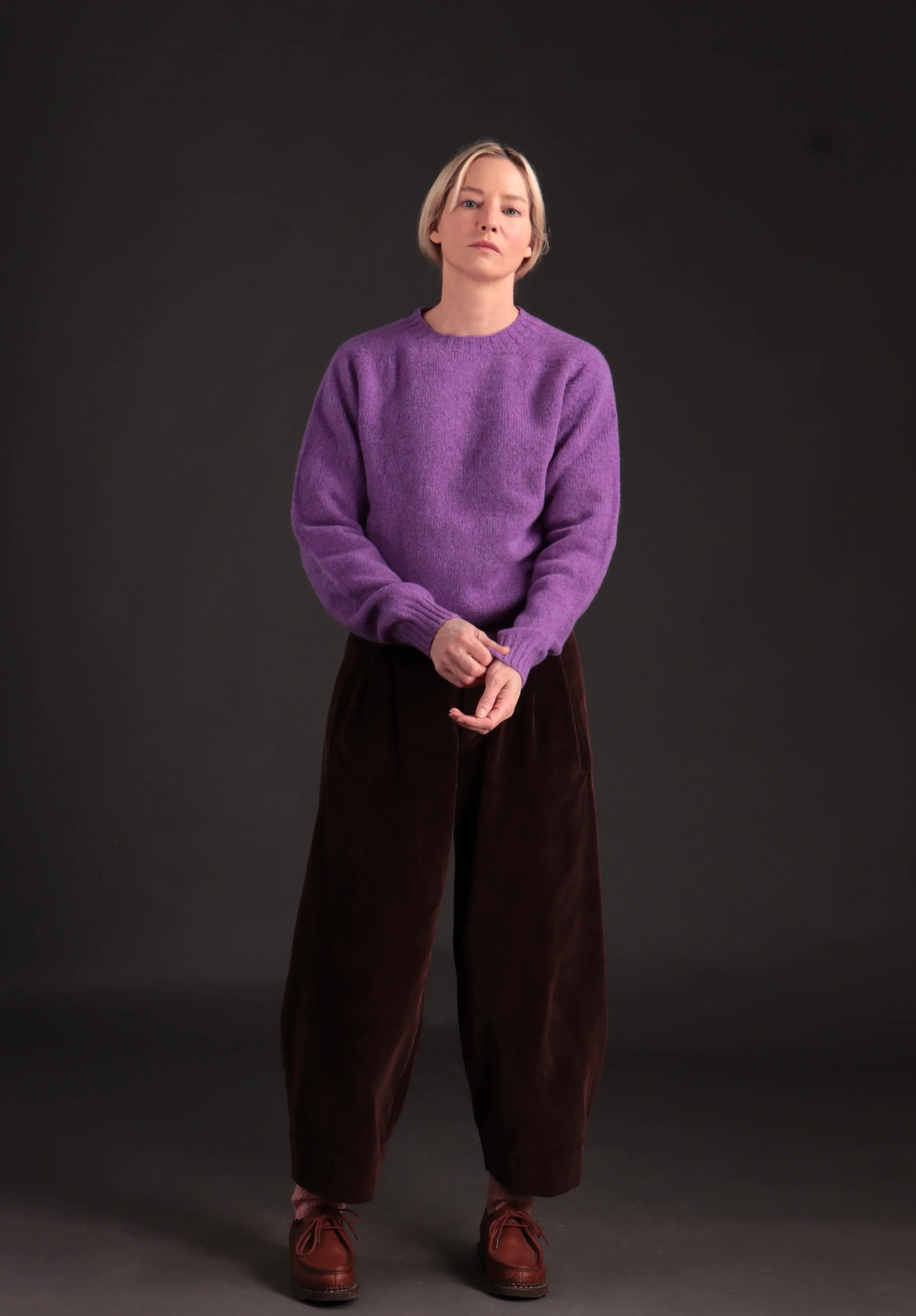 Dutch Trouser in Chocolate Brown Corduroy - Image 5