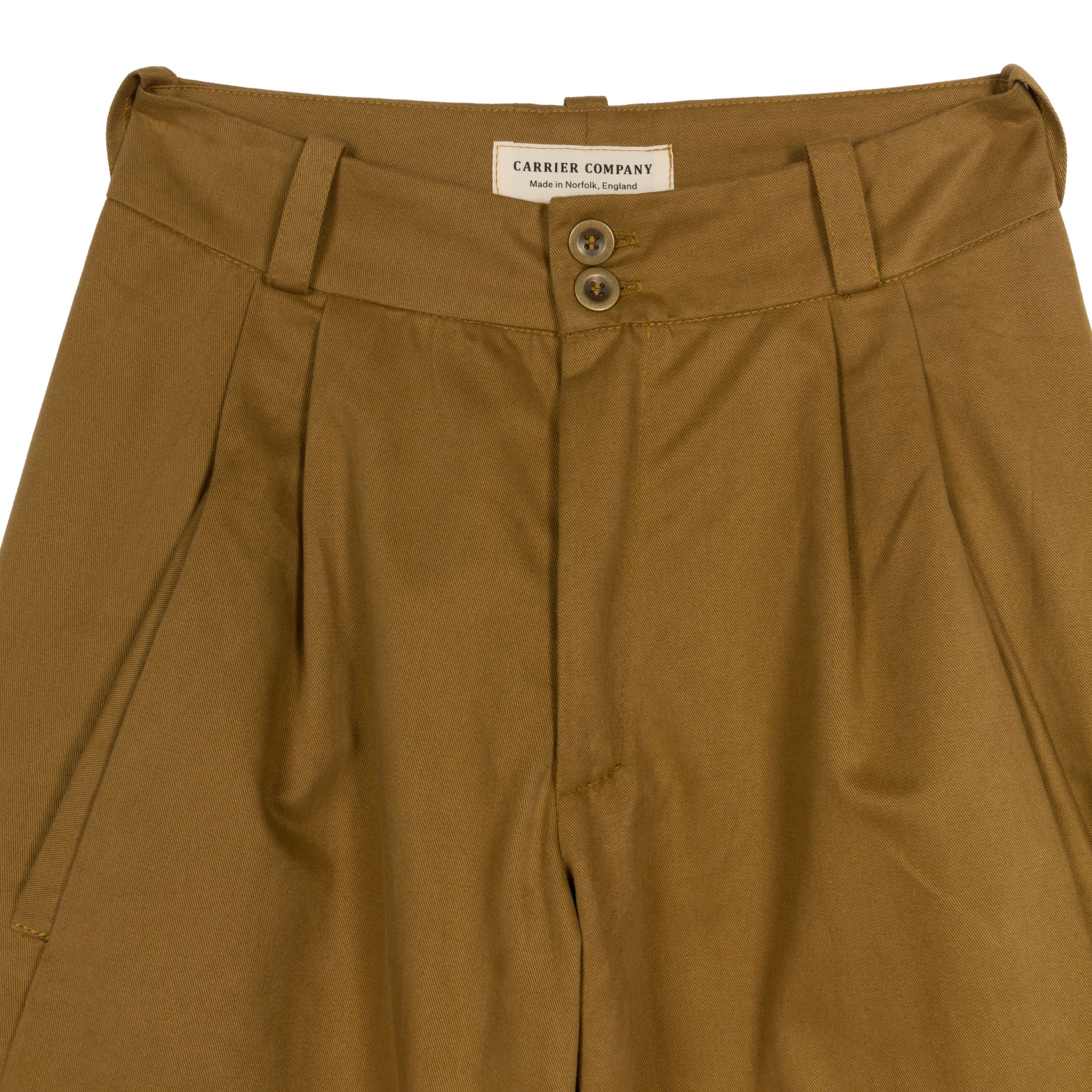 Dutch Trouser in Tan Cotton Twill - Image 3