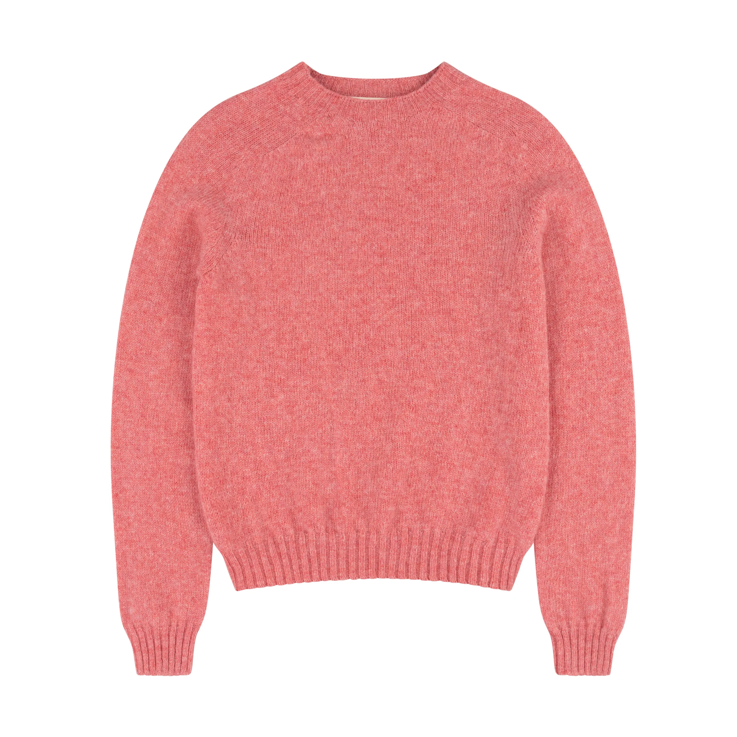 Shetland Lambswool Jumper in Salmon