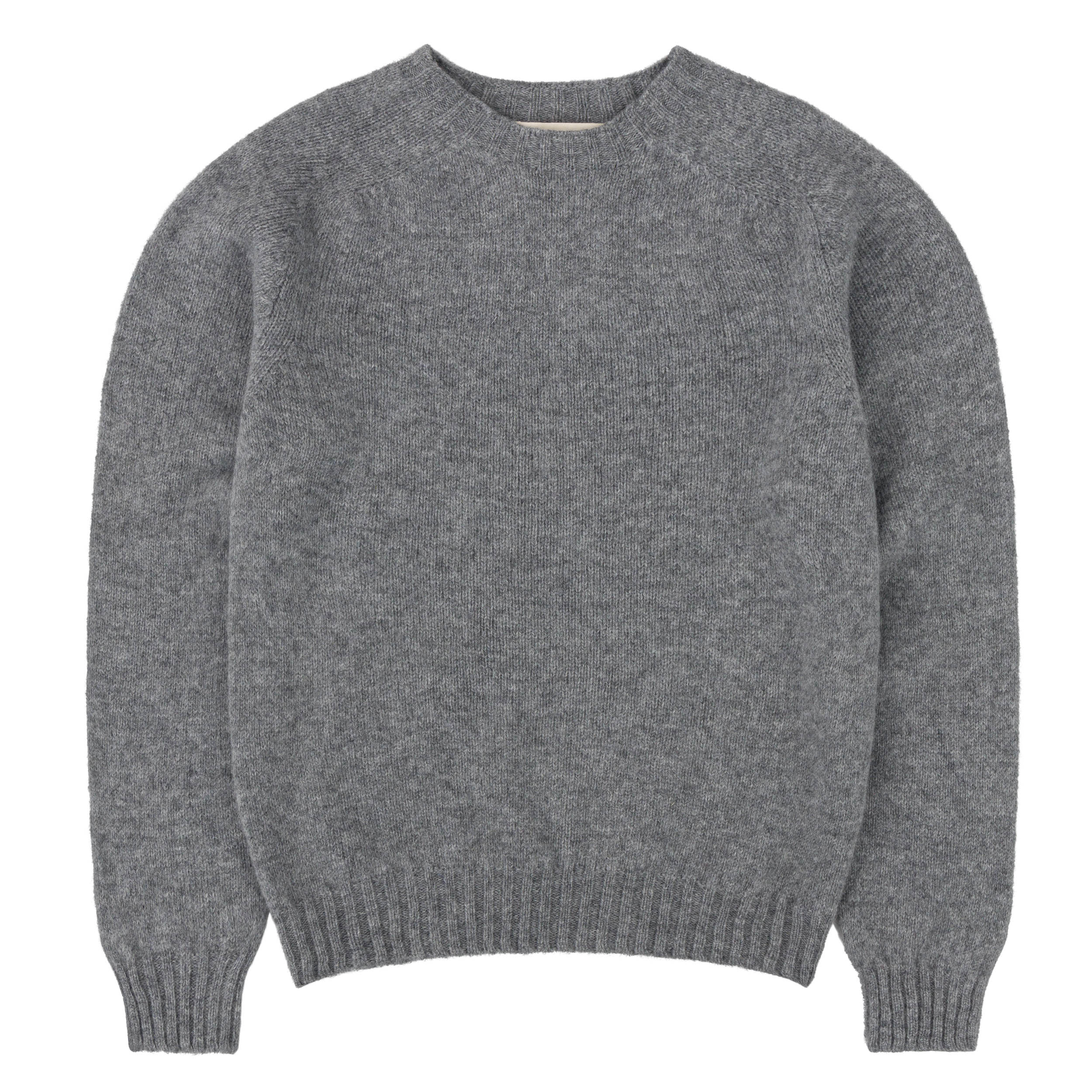 Shetland Lambswool Jumper in Fossil