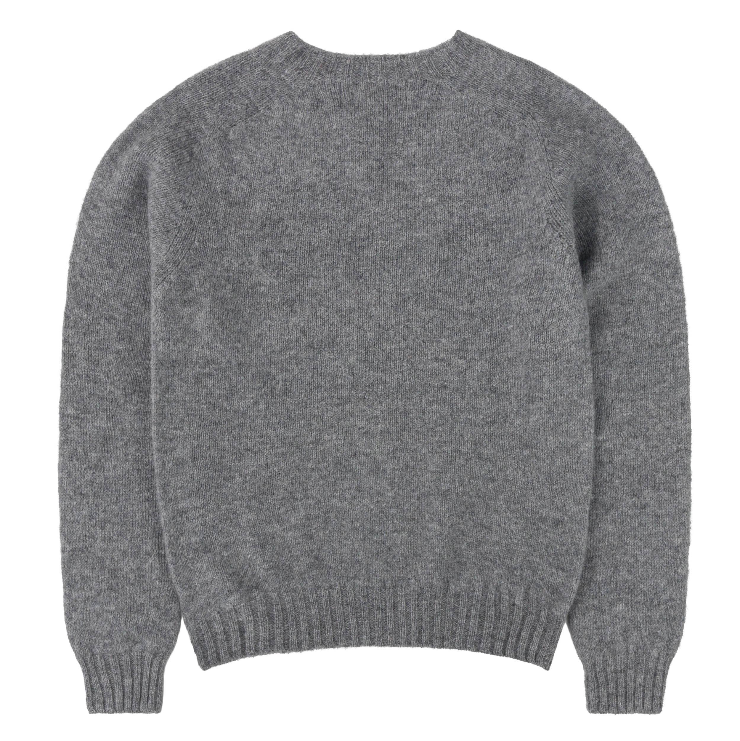 Shetland Lambswool Jumper in Fossil - Image 2