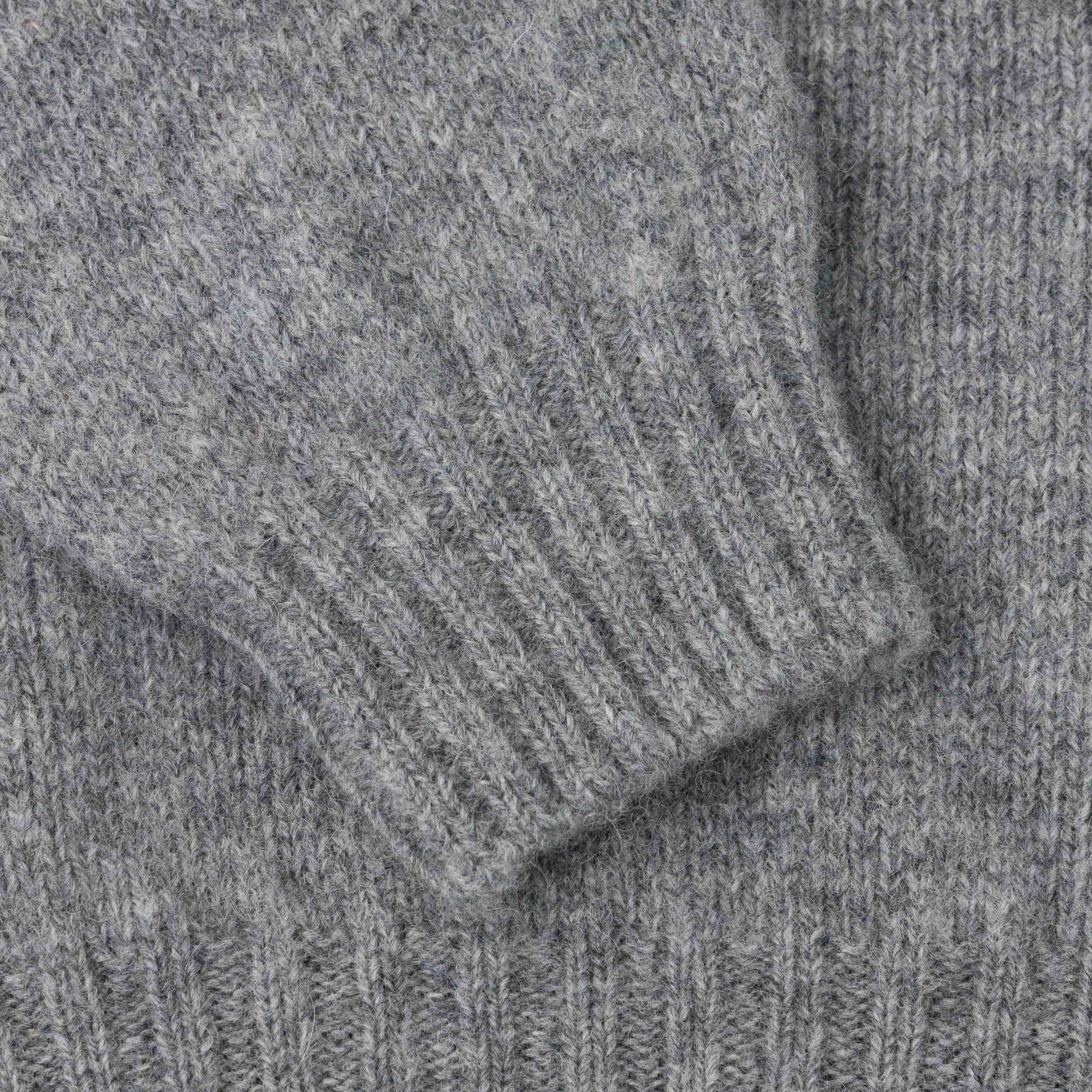 Shetland Lambswool Jumper in Fossil - Image 3