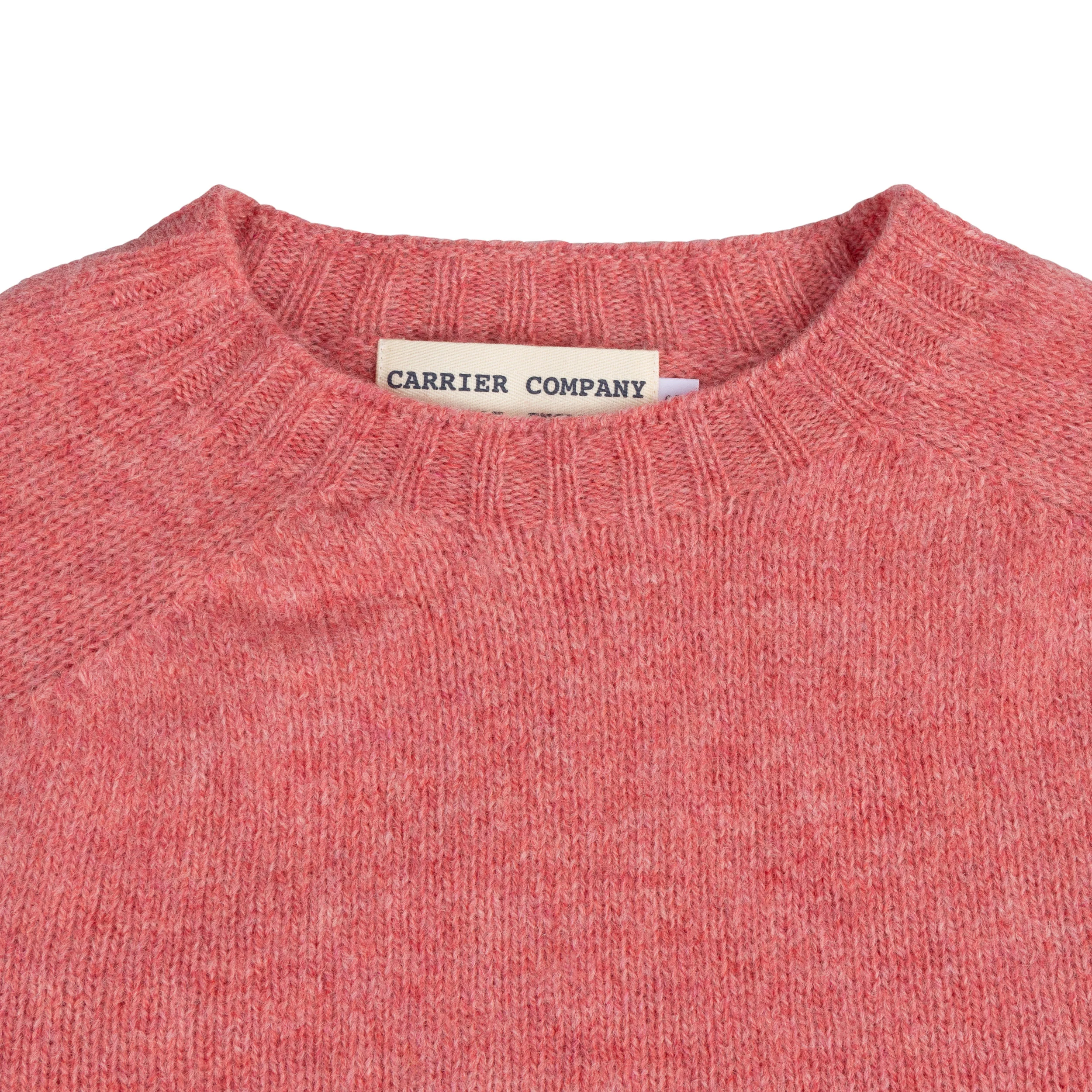 Shetland Lambswool Jumper in Salmon - Image 3