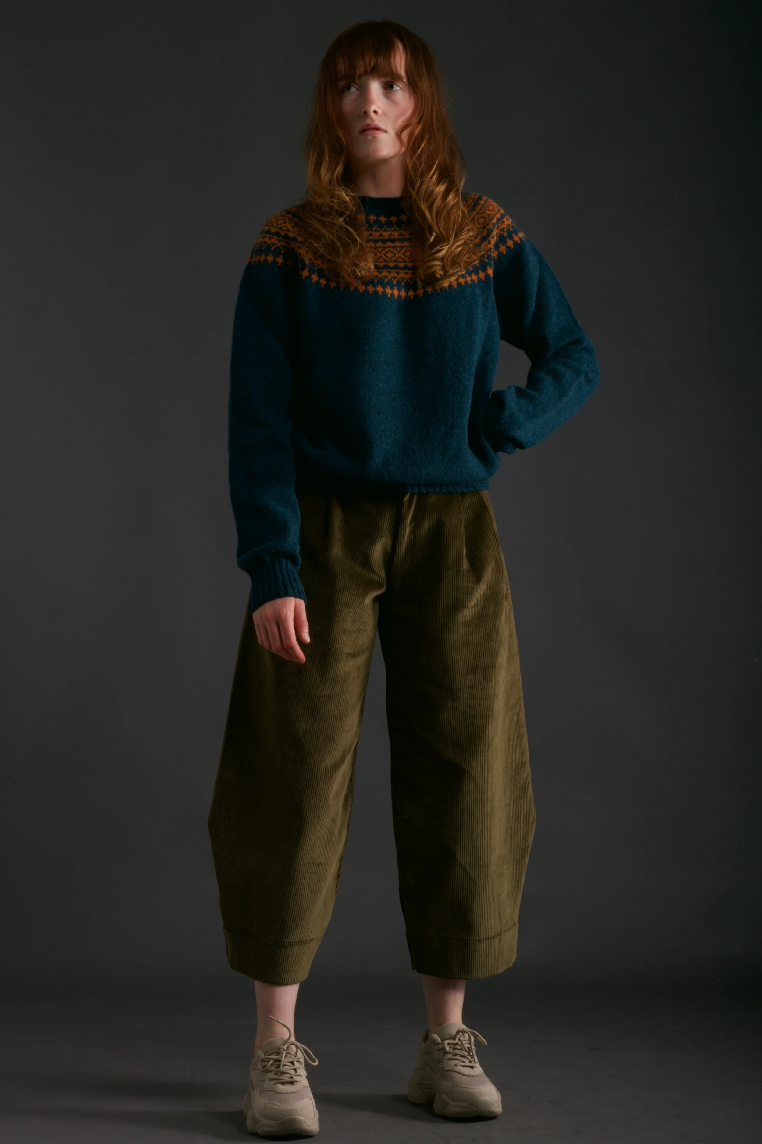 Shetland Lambswool Yoke Jumper - Image 11