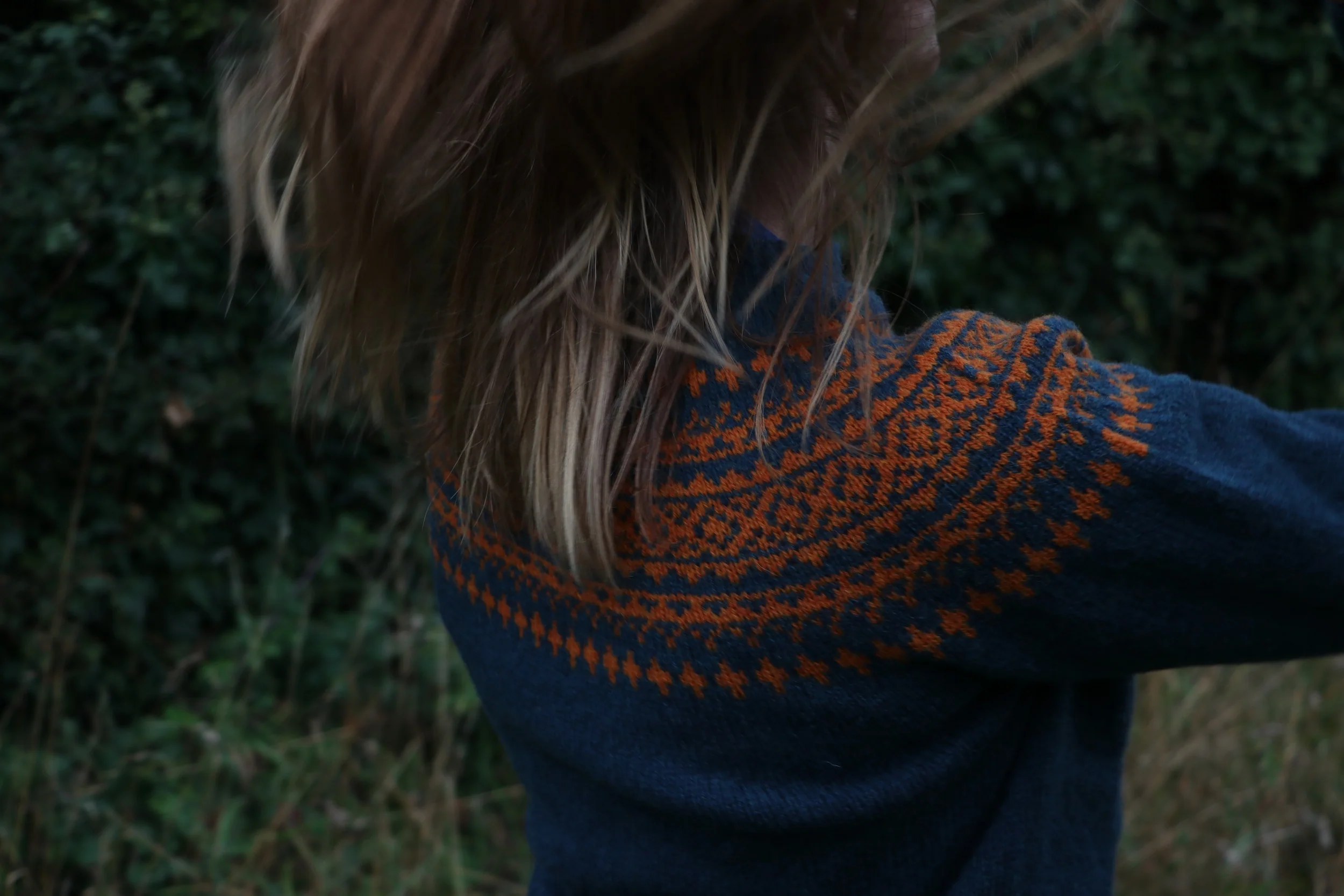 Shetland Lambswool Yoke Jumper - Image 5