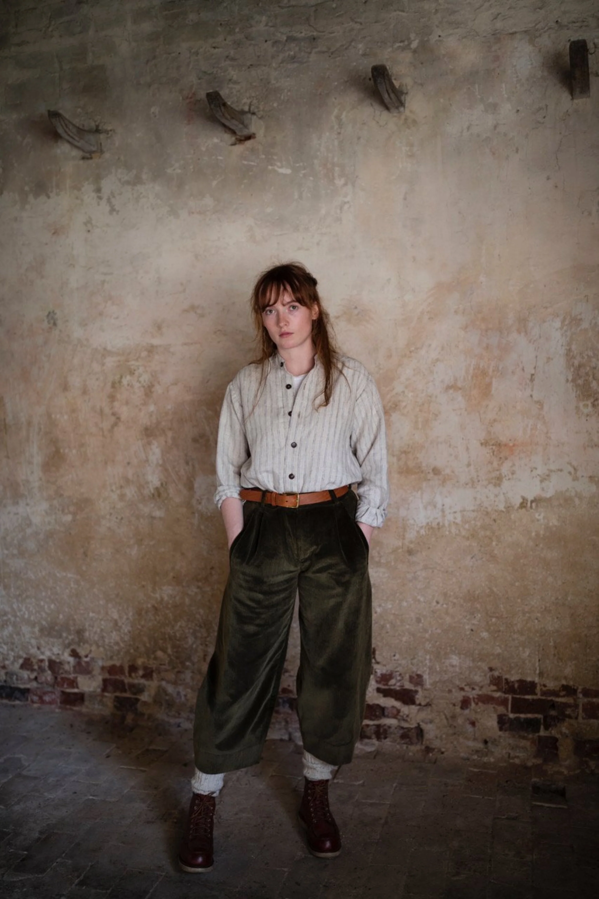 Dutch Trouser in Olive Corduroy - Image 5