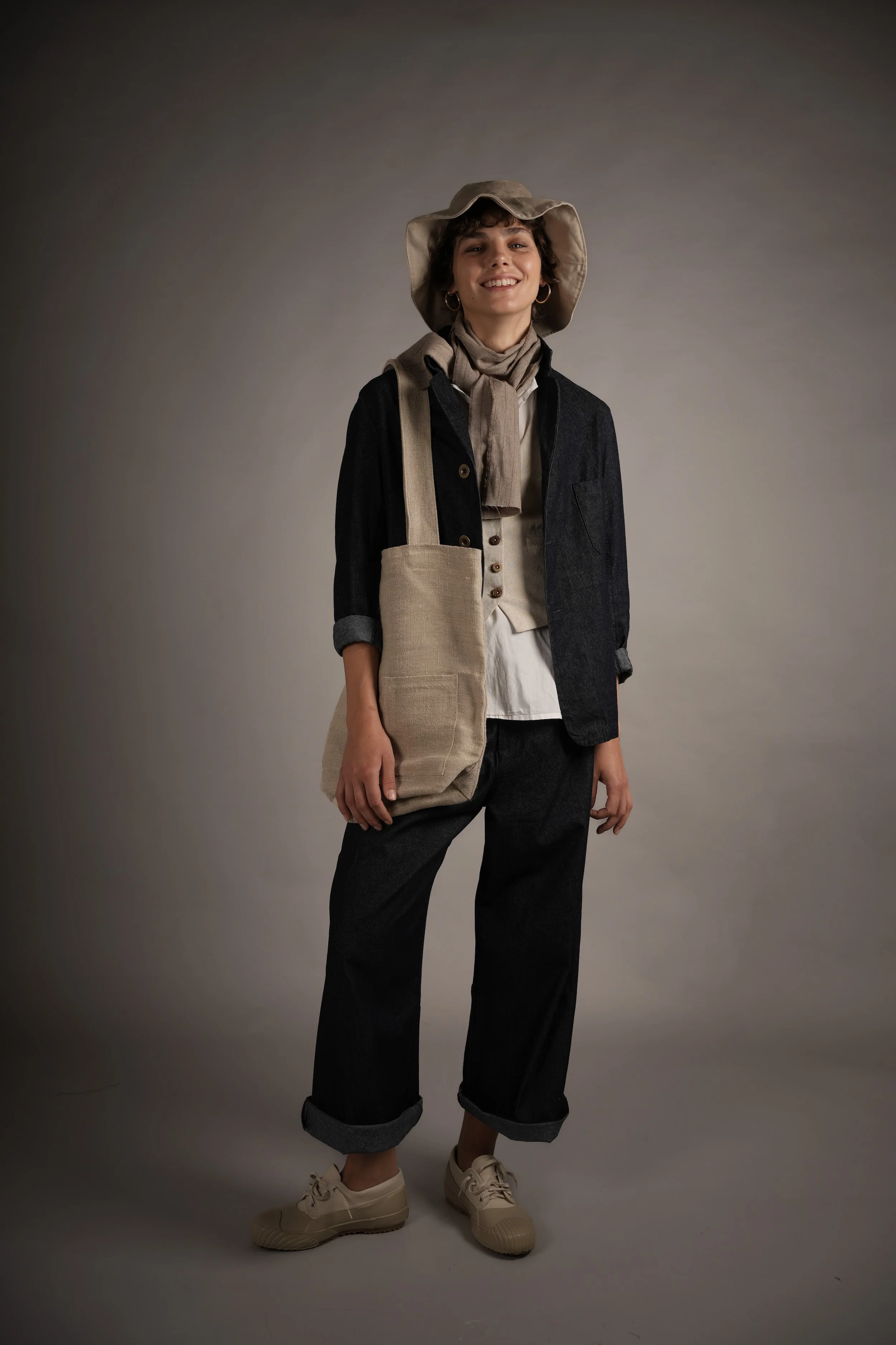 Sun Hat Seeded Denim - Image 5