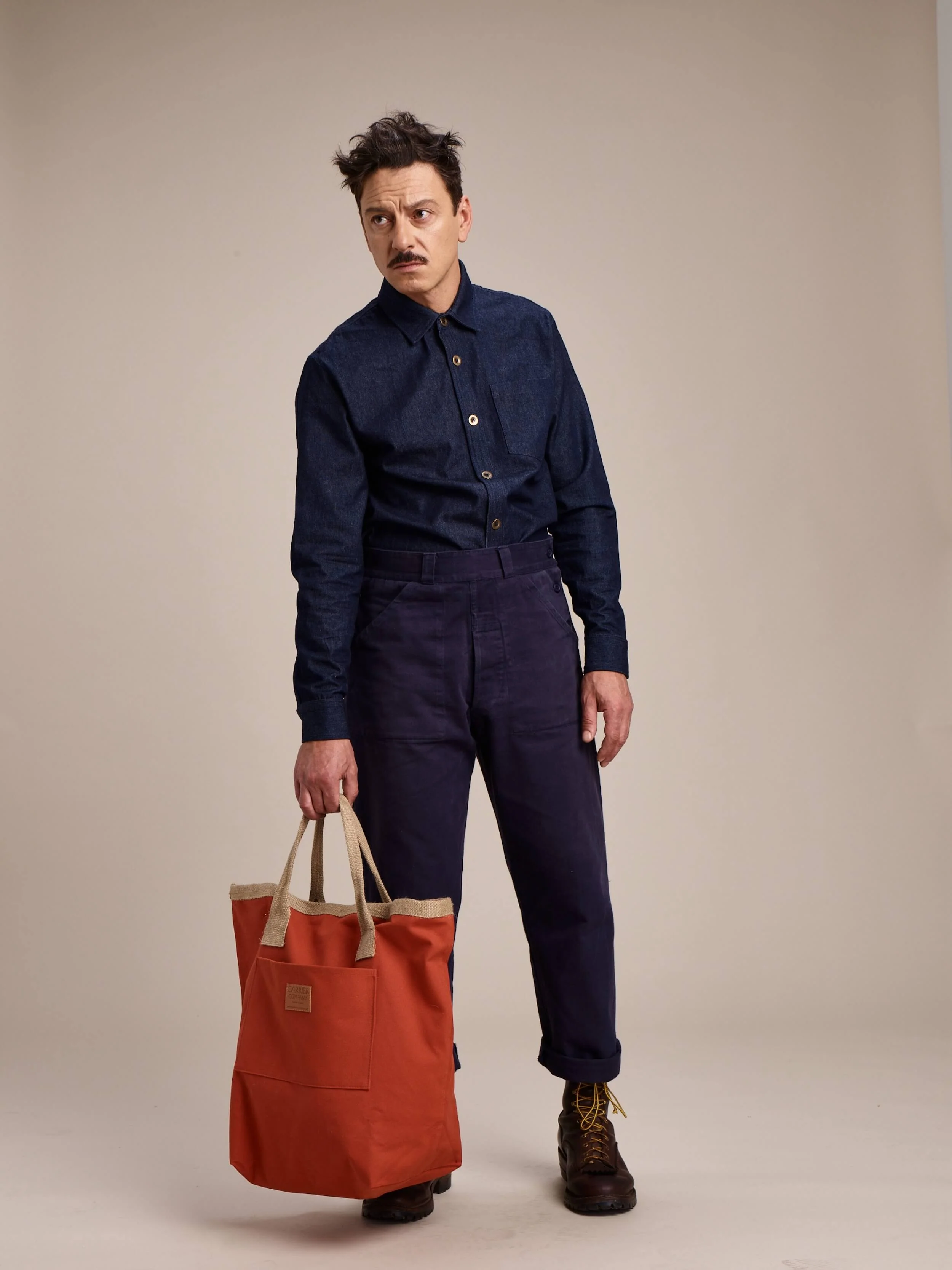 Denim Collar Shirt - Image 9