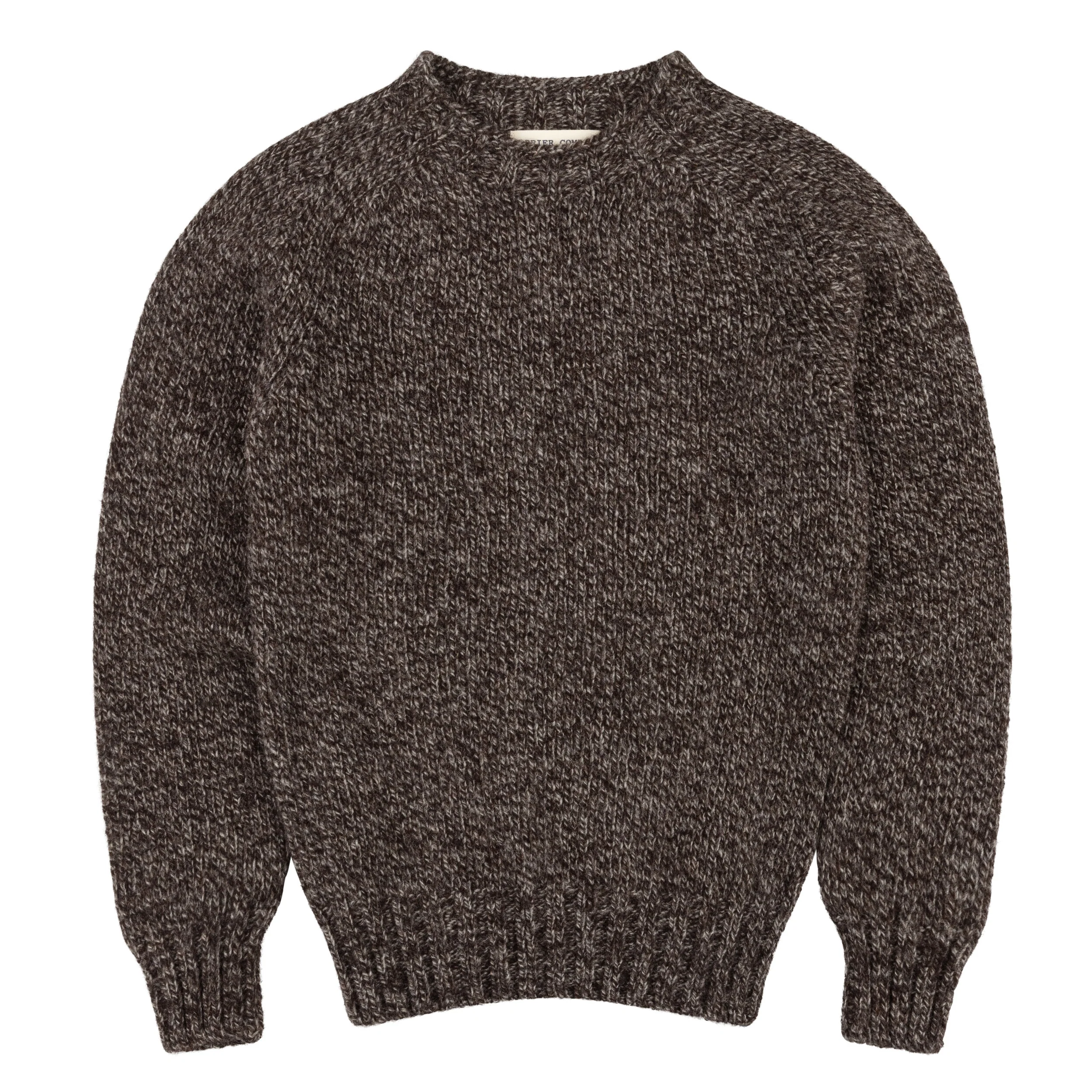 Heavy Heritage Breed Lambswool Jumper Dark Jacob