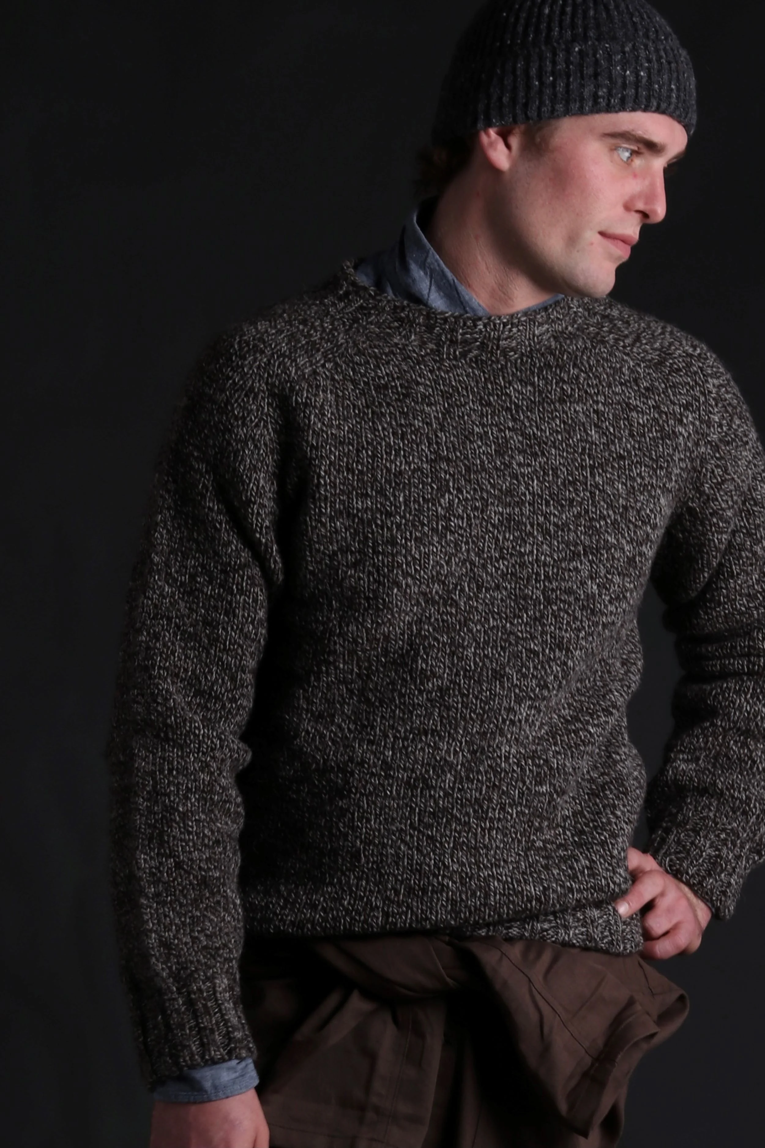 Heavy Heritage Breed Lambswool Jumper Dark Jacob - Image 10