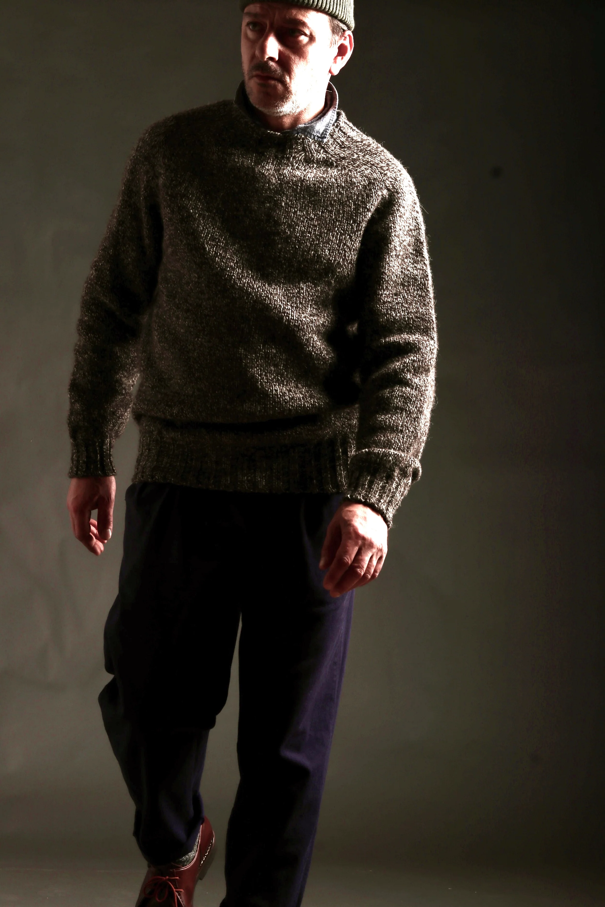 Heavy Heritage Breed Lambswool Jumper Dark Jacob - Image 14