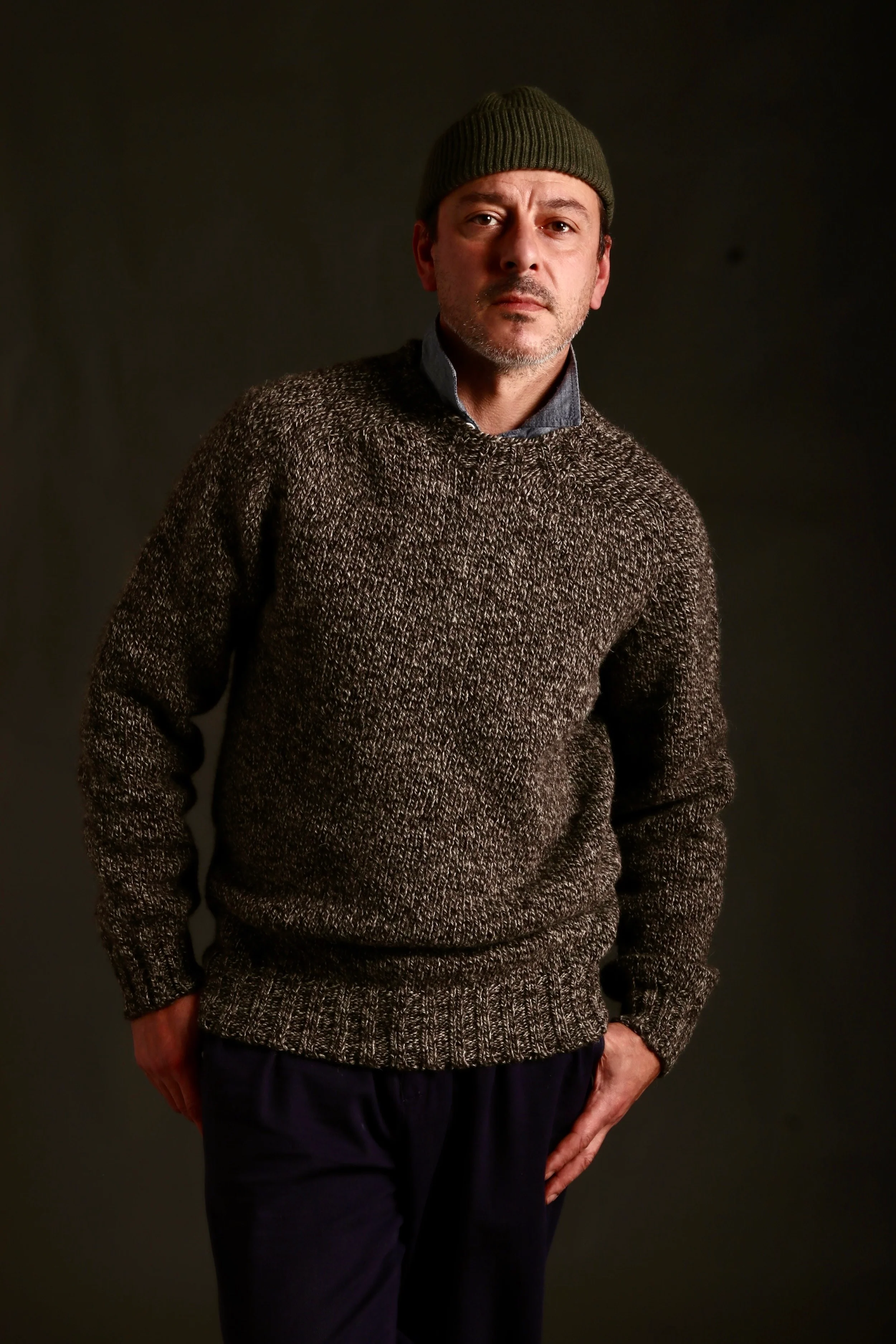 Heavy Heritage Breed Lambswool Jumper Dark Jacob - Image 15