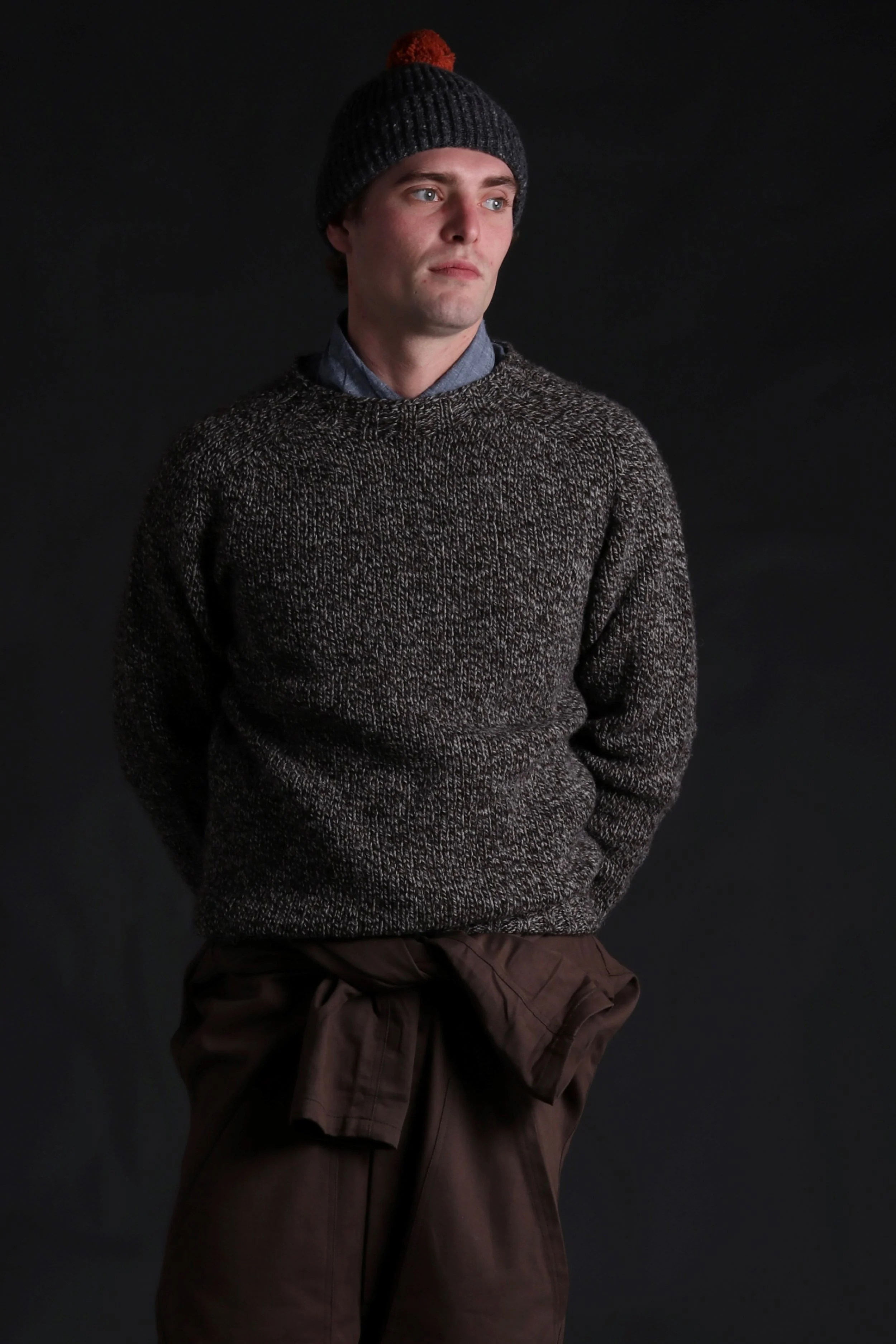 Heavy Heritage Breed Lambswool Jumper Dark Jacob - Image 6