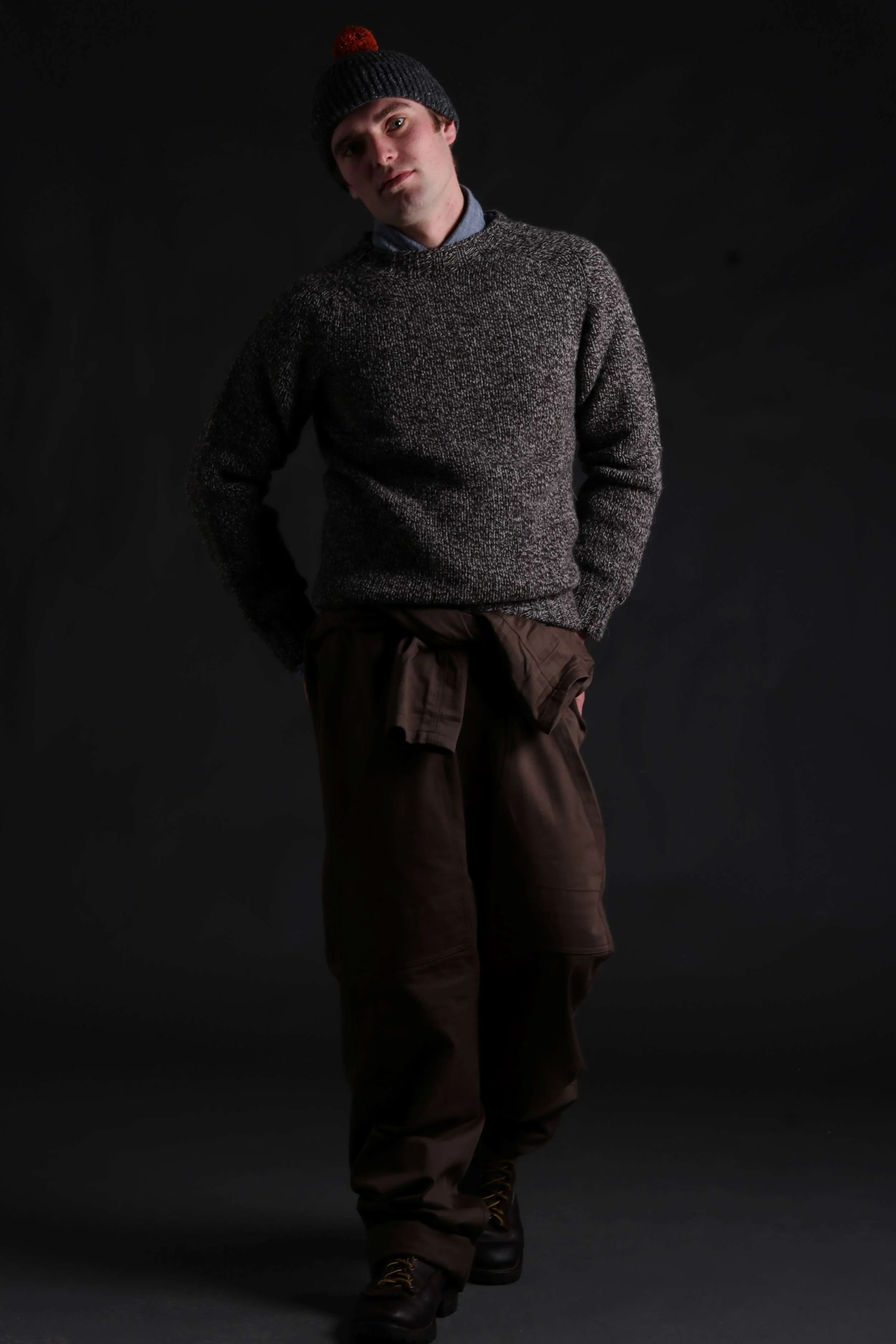 Heavy Heritage Breed Lambswool Jumper Dark Jacob - Image 8