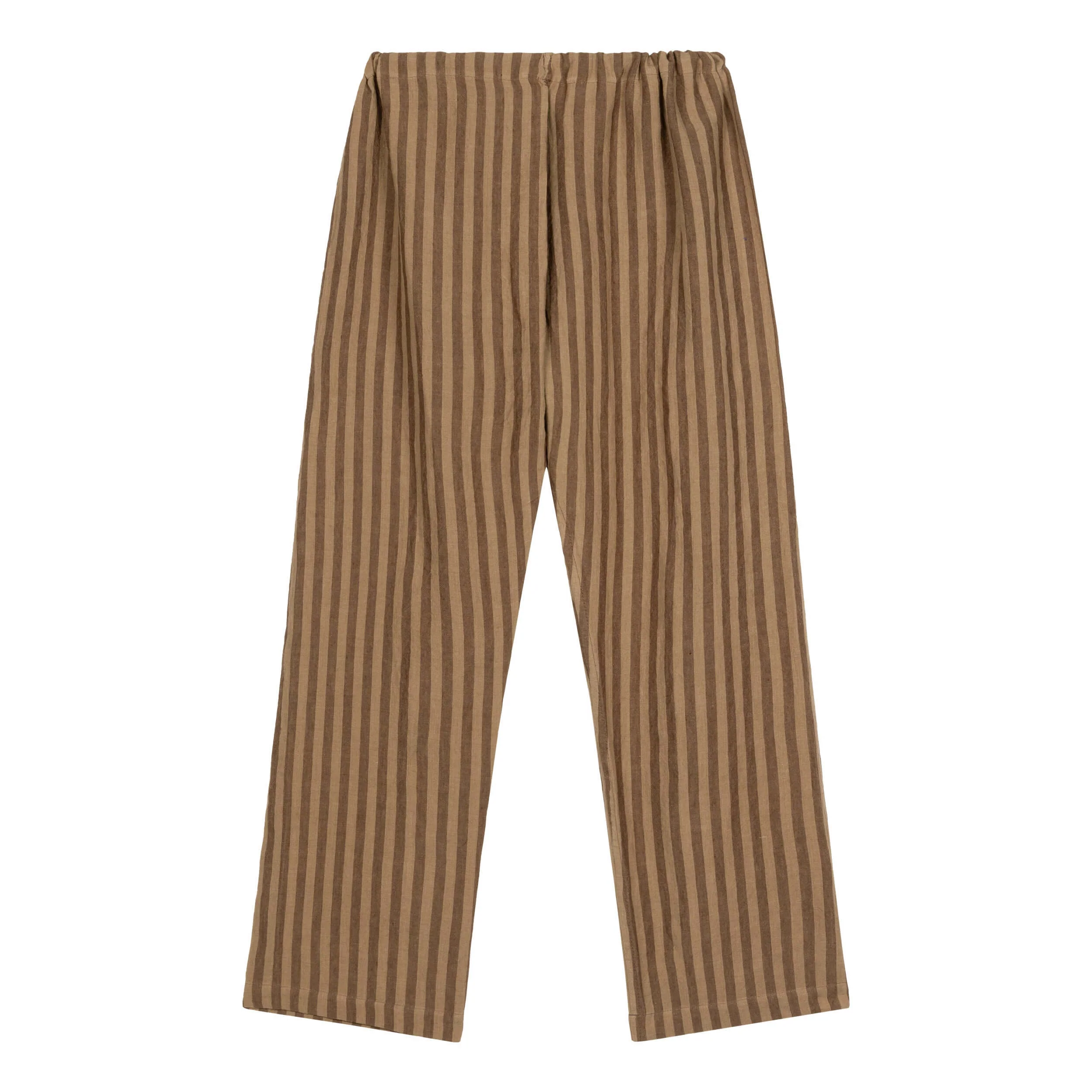 Tobacco Striped Irish Linen Pyjamas - Image 4