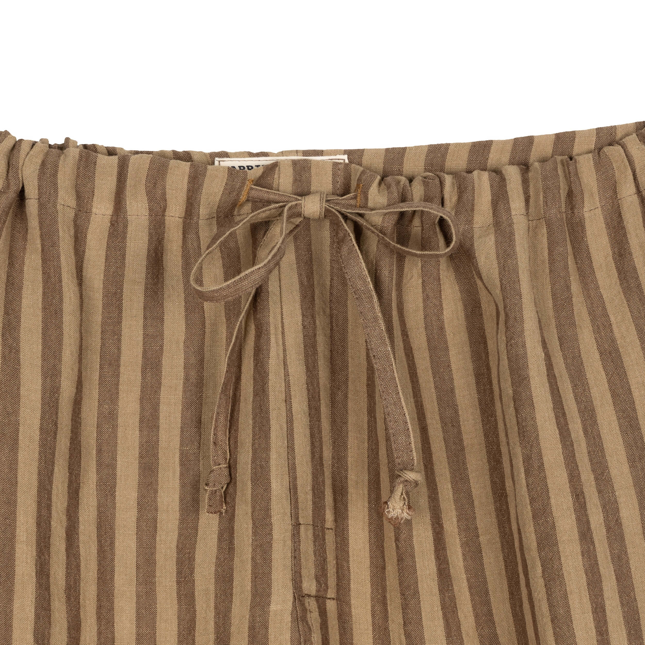 Tobacco Striped Irish Linen Pyjamas - Image 5