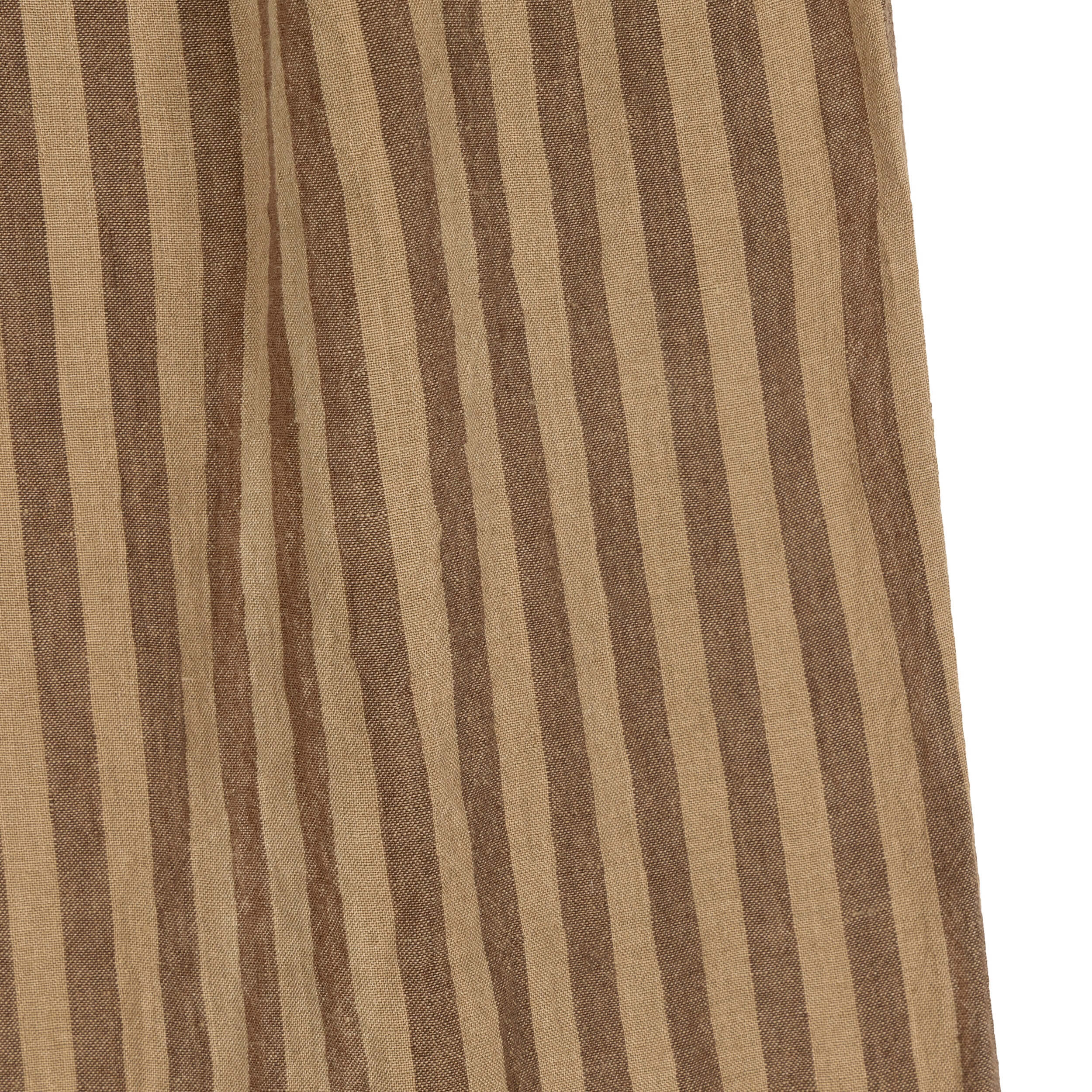 Tobacco Striped Irish Linen Pyjamas - Image 6