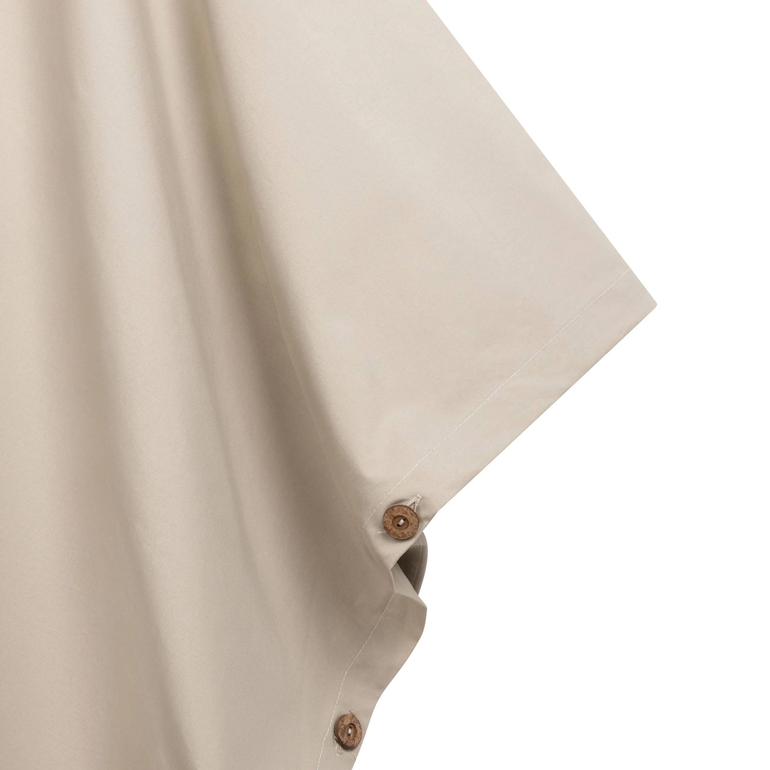 Long Hooded Rain Cape in Bone - Image 4