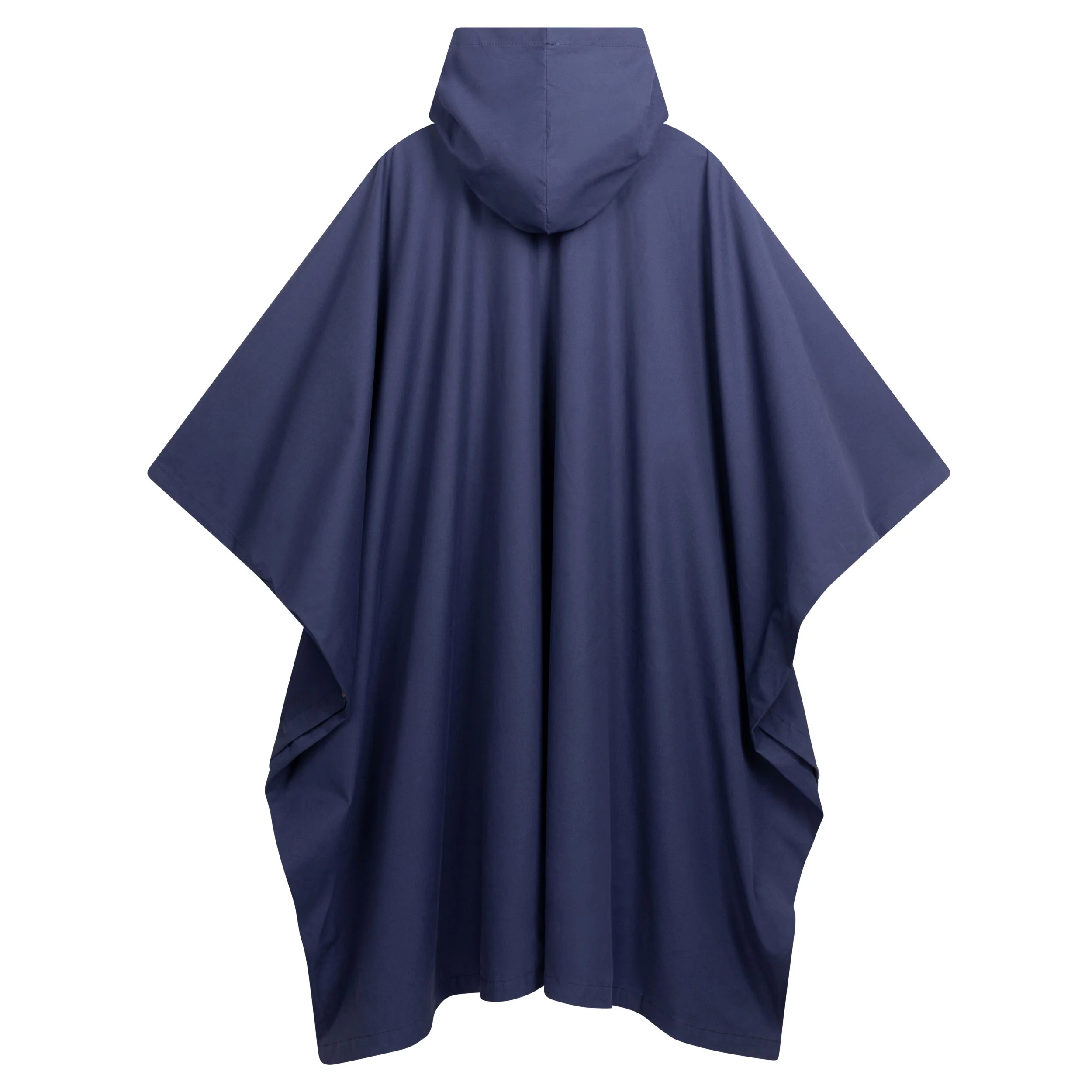 Long Hooded Rain Cape in Royal Blue - Image 2