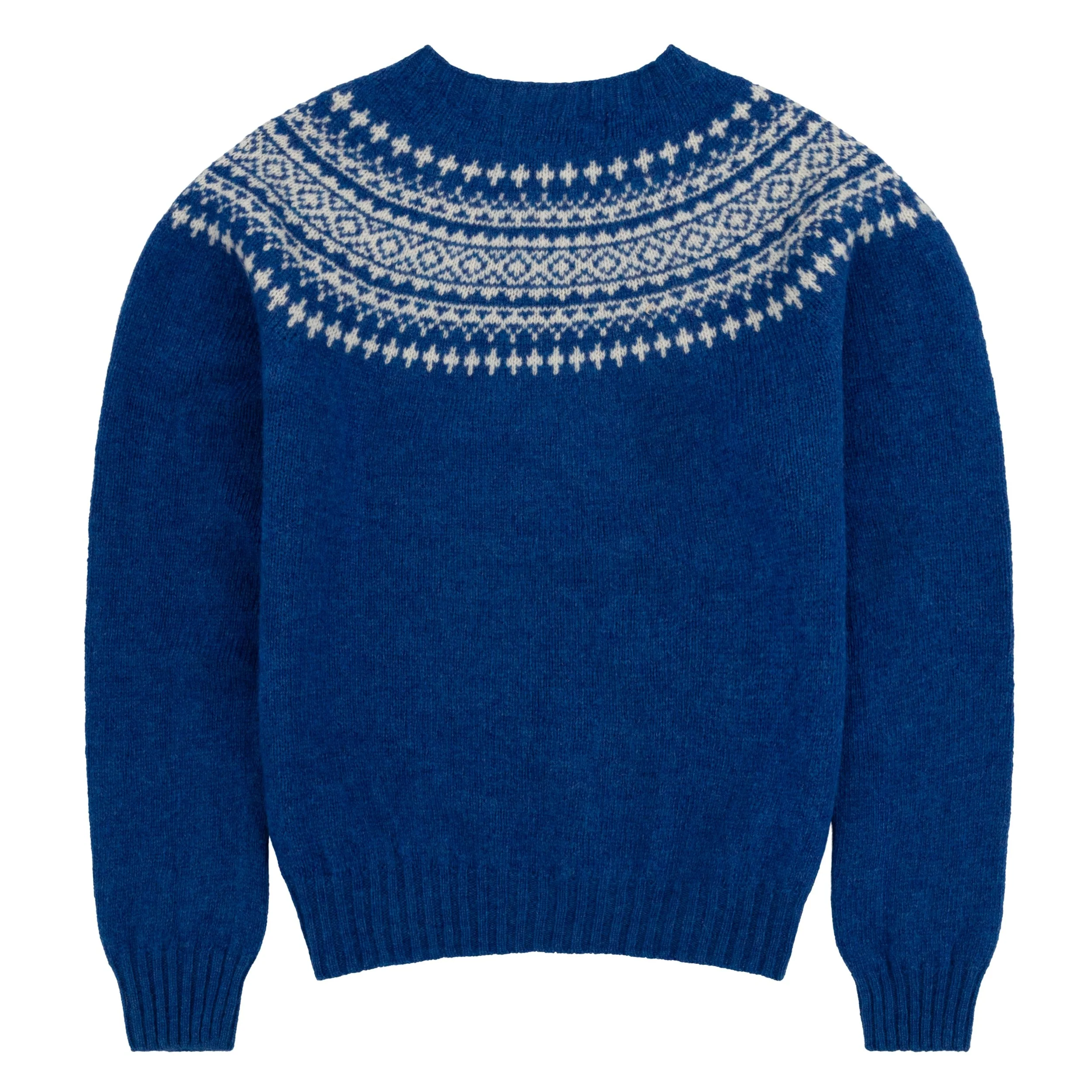 Shetland Lambswool Yoke Jumper - Image 2