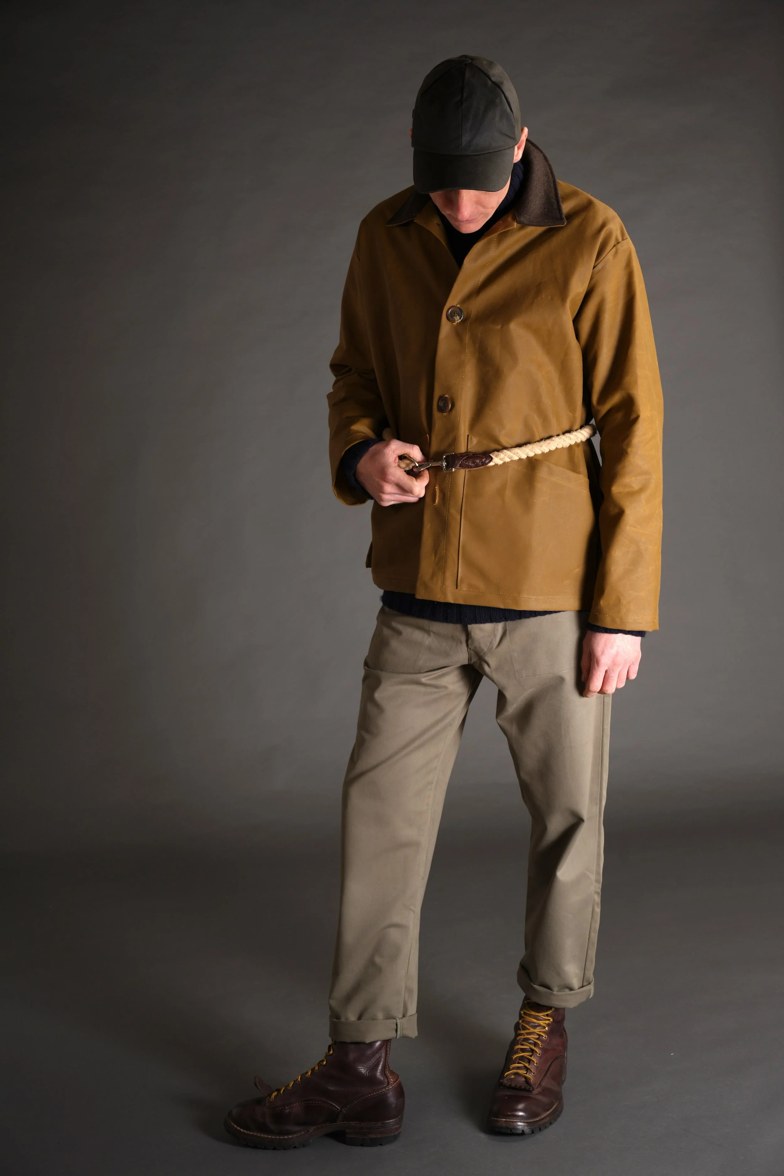 Oilskin Cap Olive - Image 7