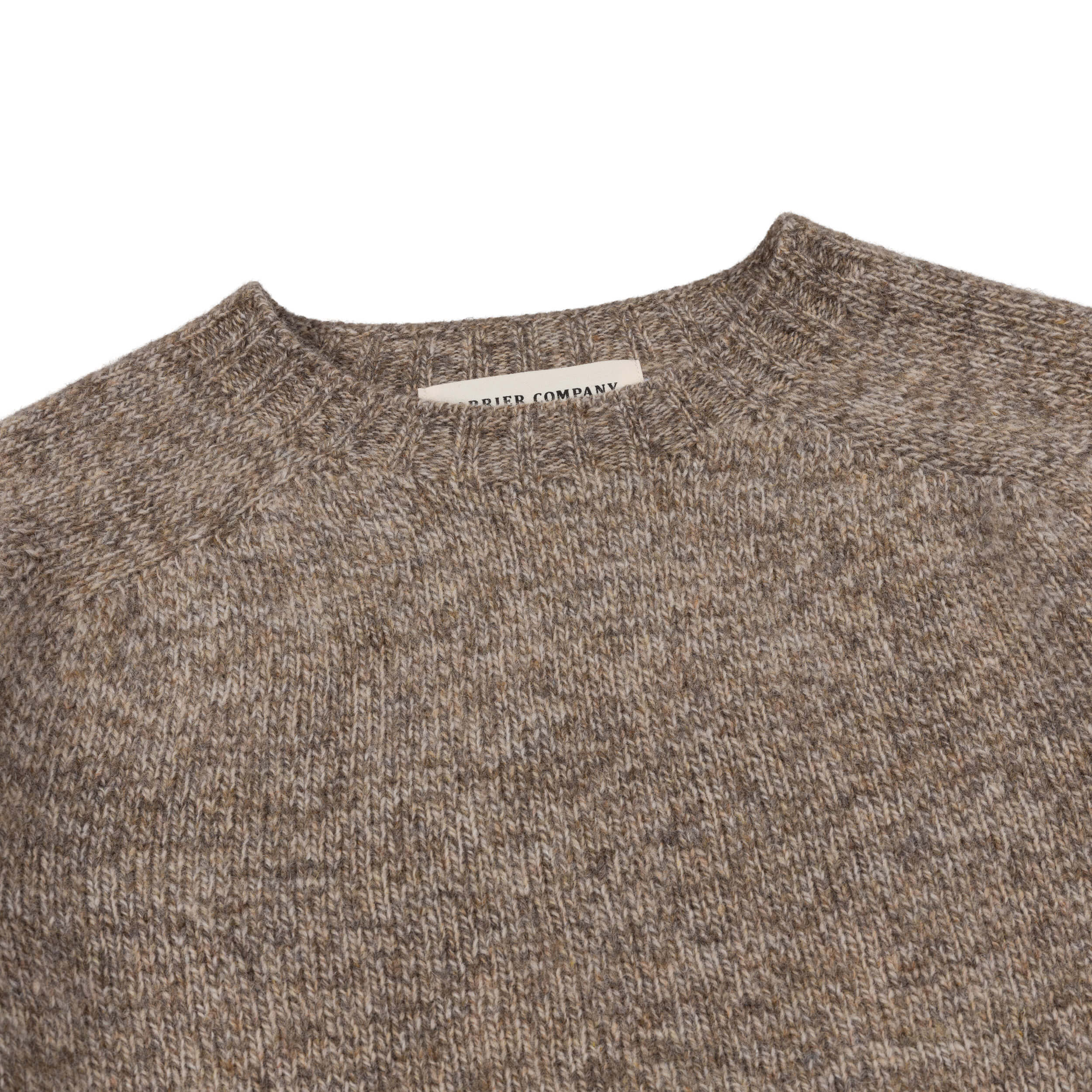 Shetland Lambswool Jumper in Shingle - Image 3