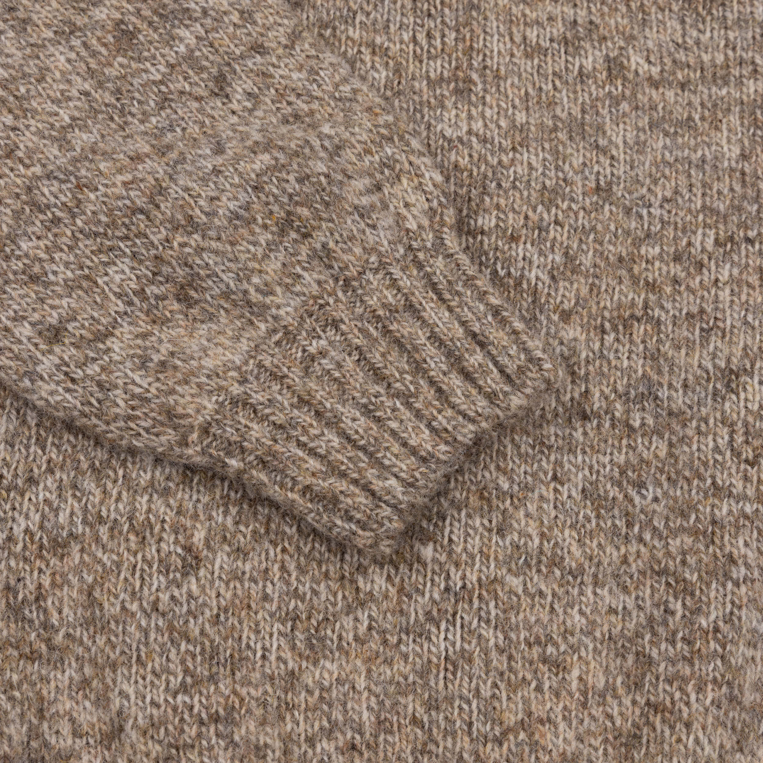 Shetland Lambswool Jumper in Shingle - Image 4