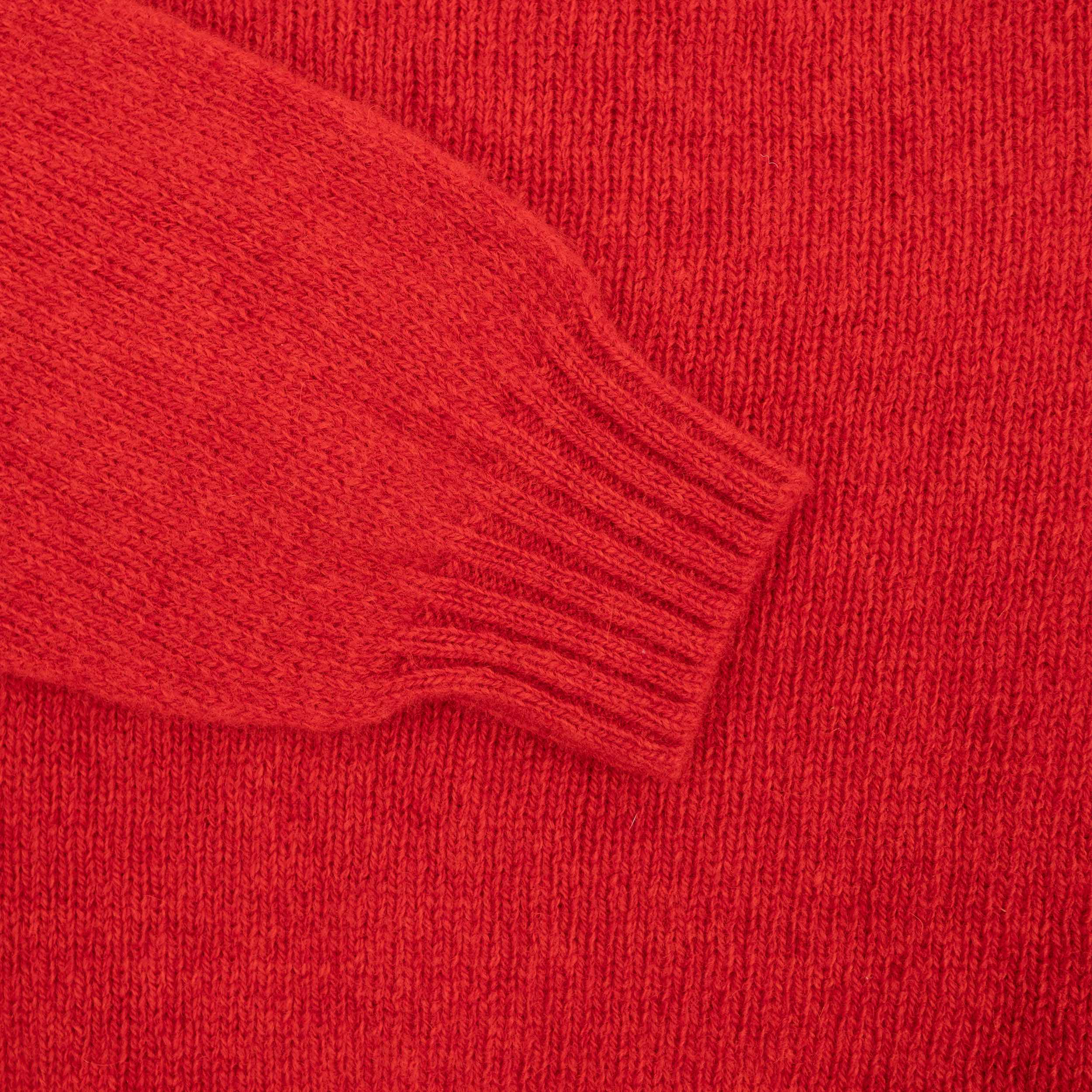 Shetland Lambswool Jumper in Poppy - Image 6