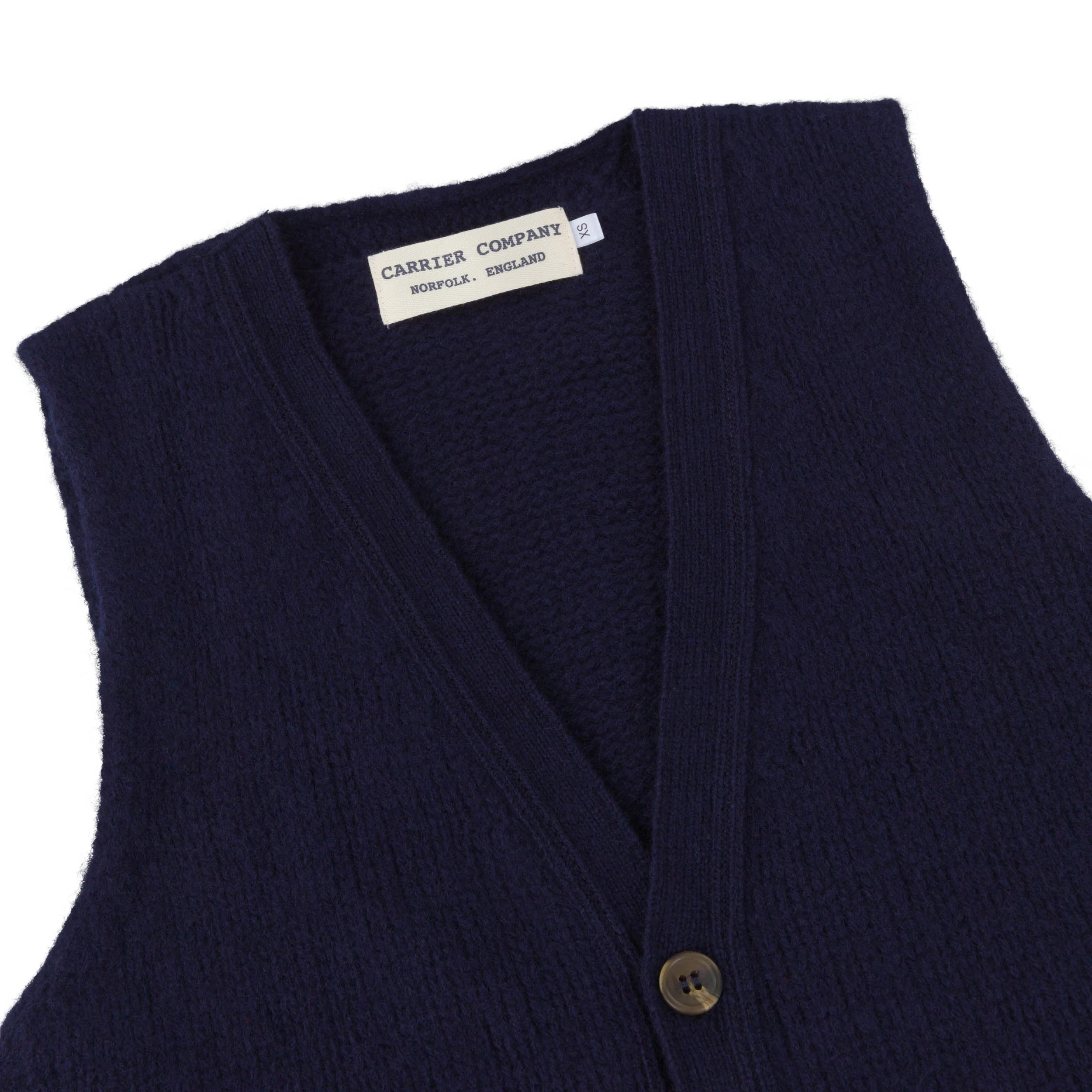 Sleeveless Cardigan Navy - Image 4