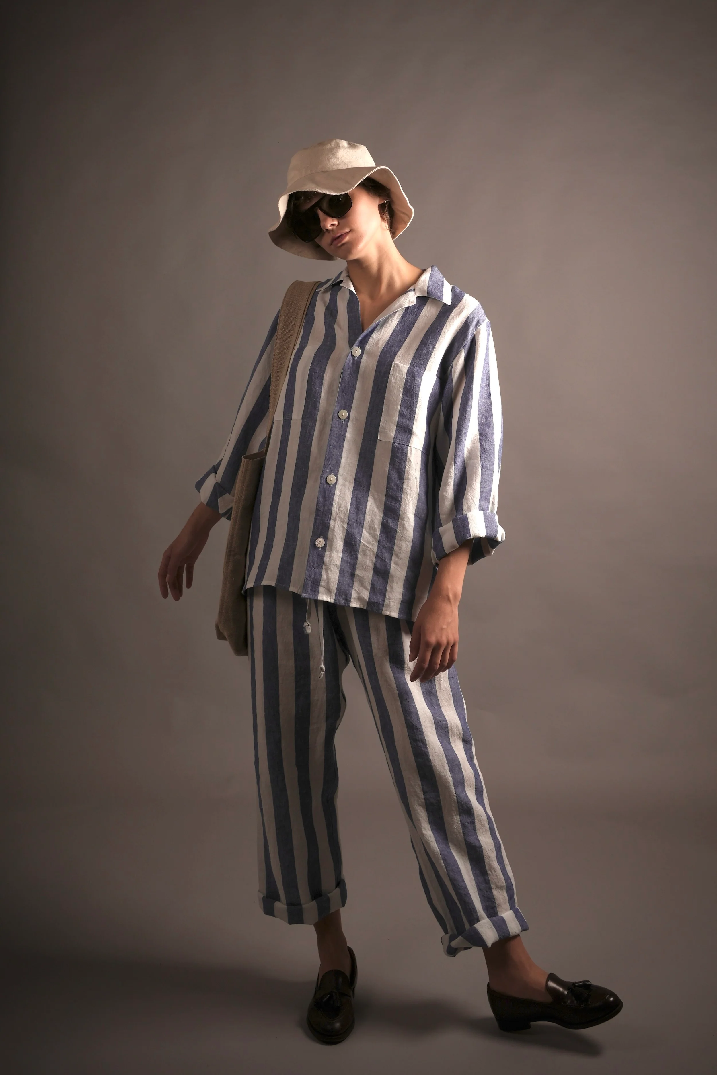 Striped Irish Linen Pyjamas - Image 11