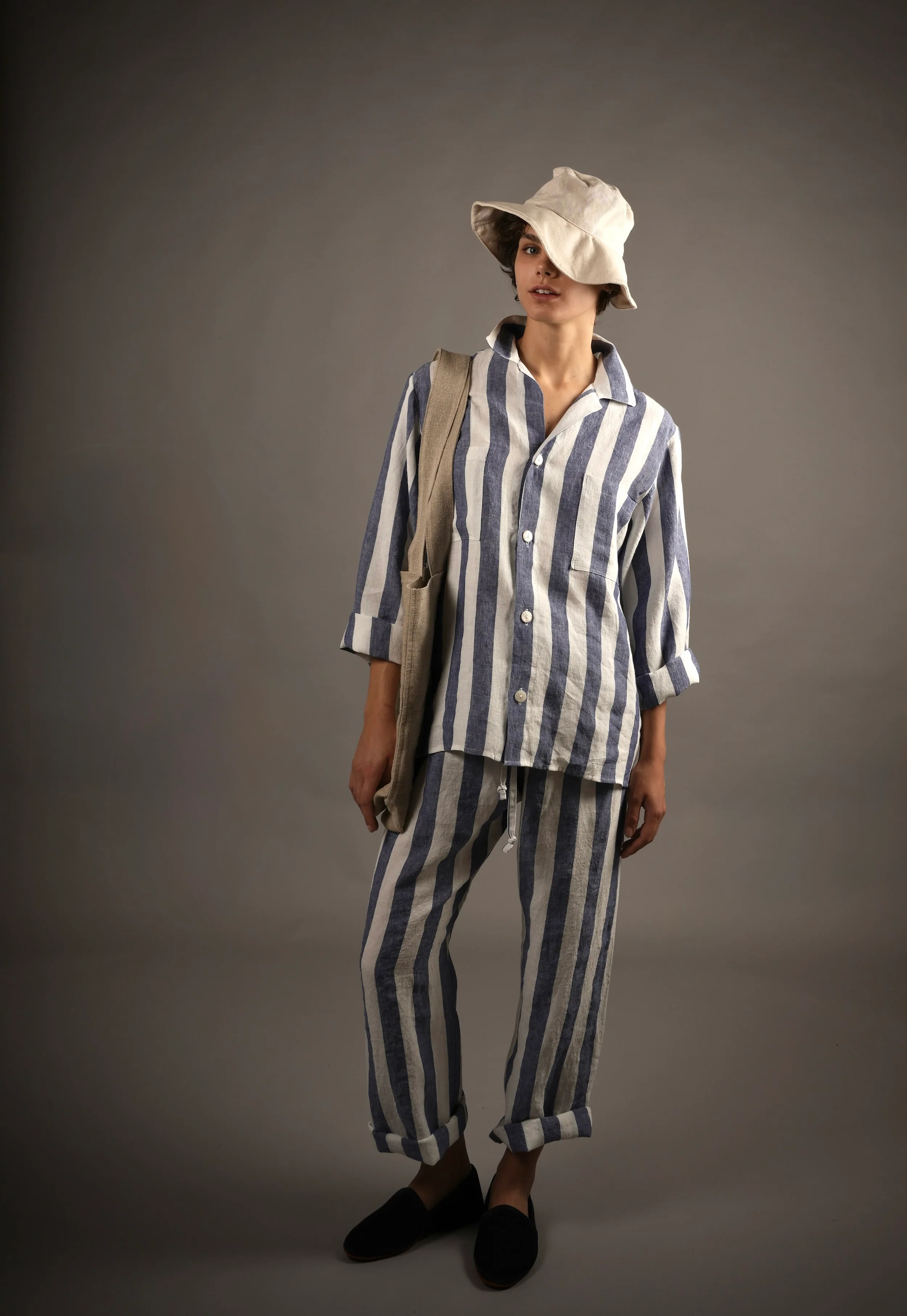 Striped Irish Linen Pyjamas - Image 15