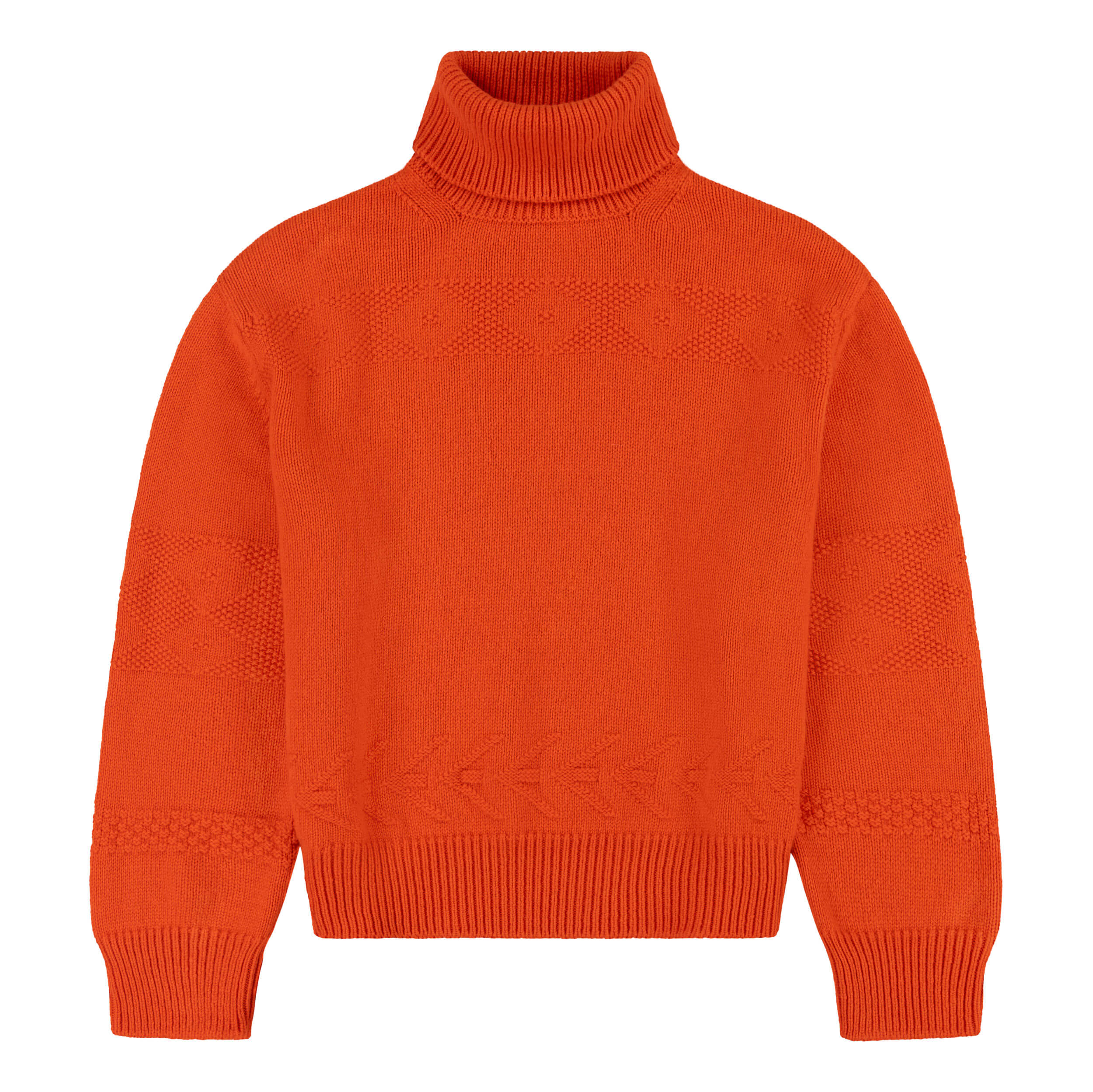 Textured Polo Neck